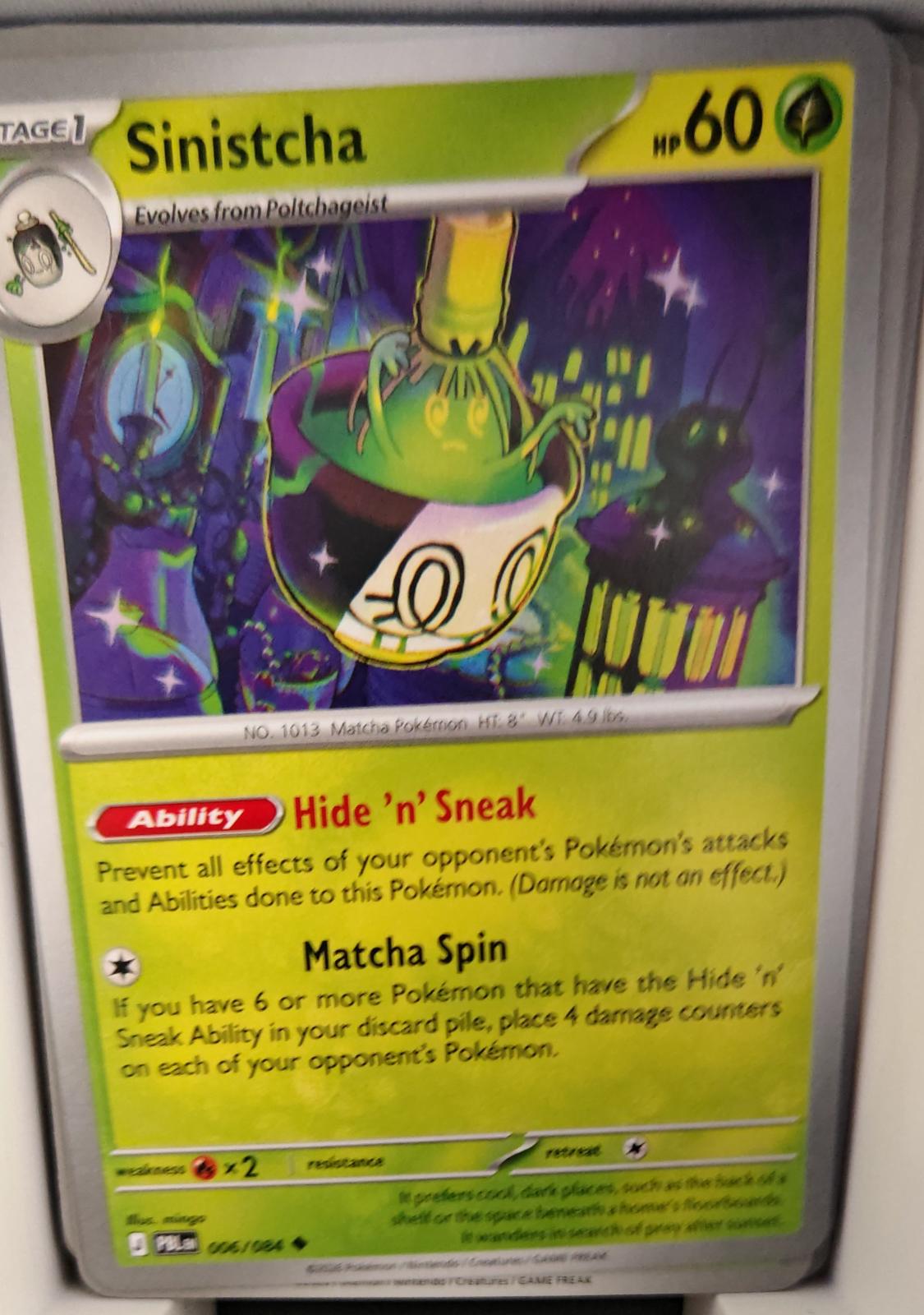 Sinistcha - 006/084 - - PITCH BLACK - Pokemon - Uncommon | AA36-57