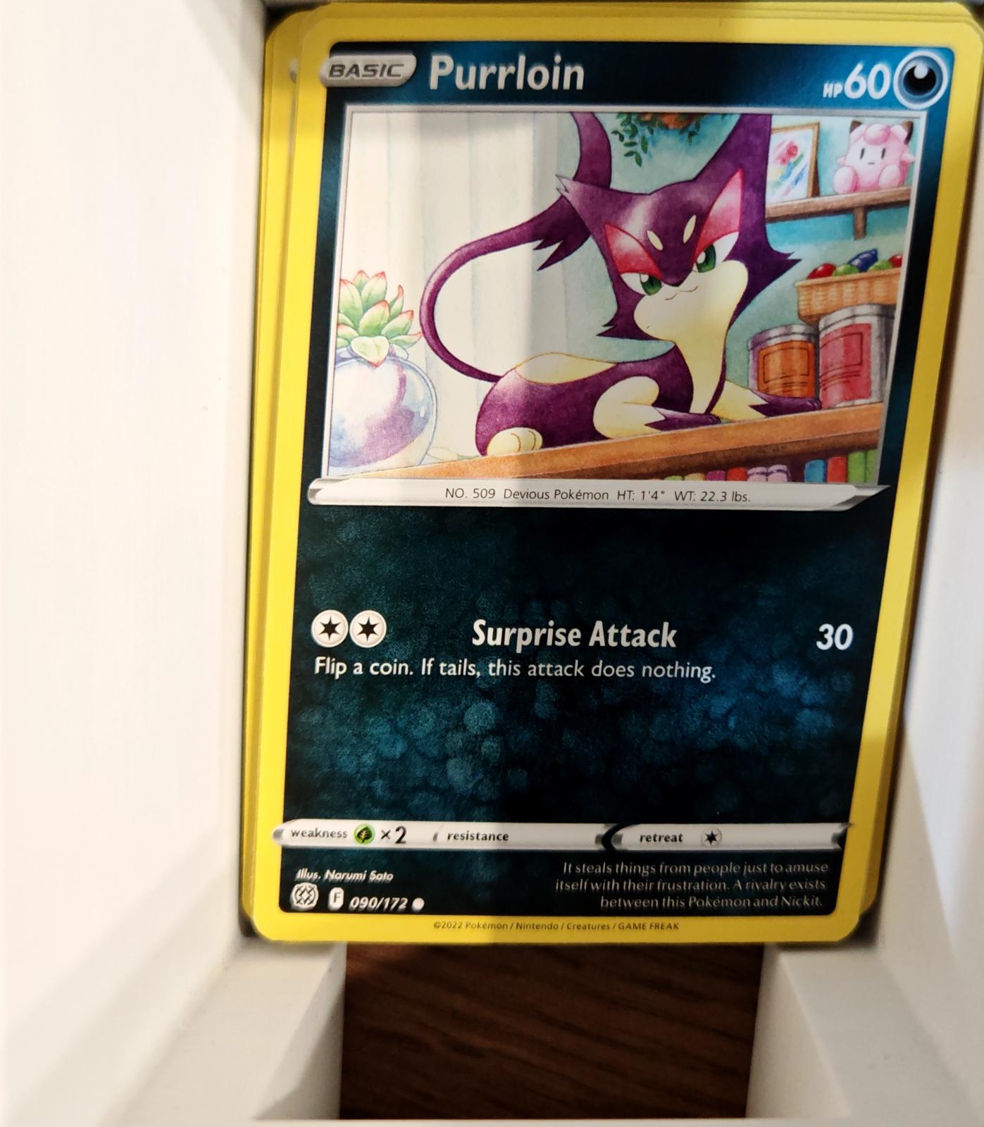 Purrloin - 090/172 - - BRILLIANT STARS - Pokemon - Common | AA73-24