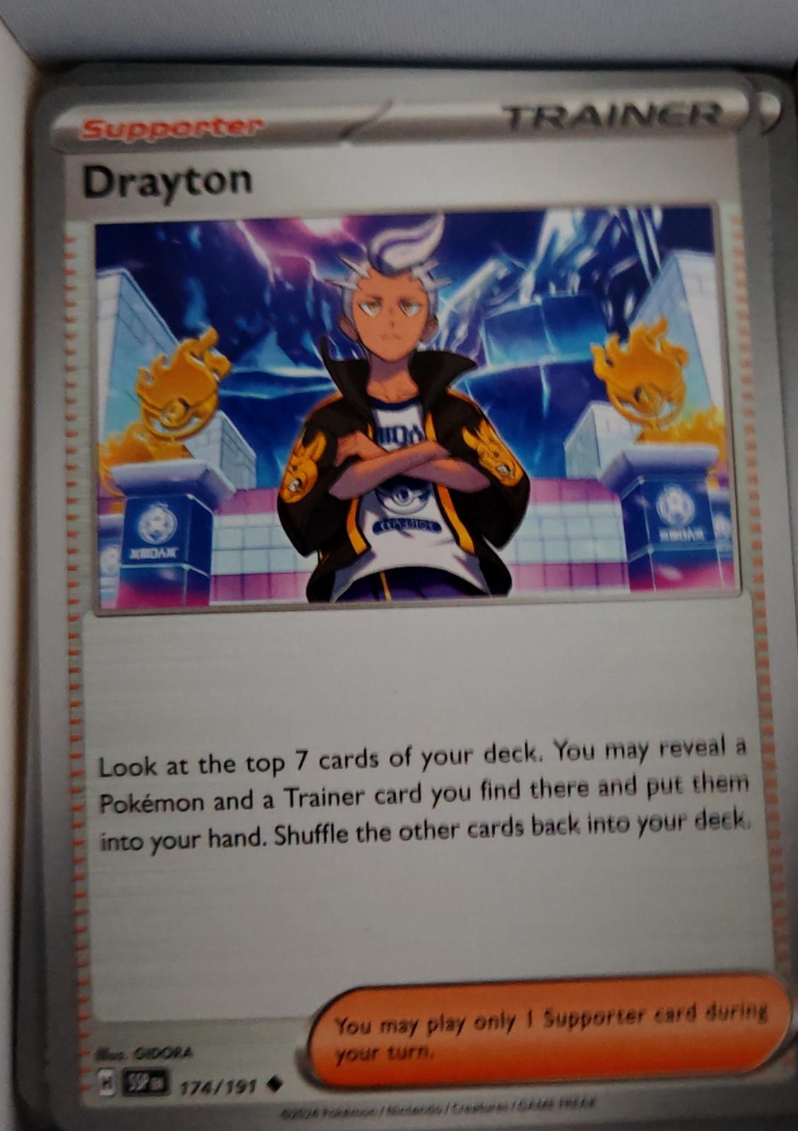 Drayton - 174/191 - - SURGING SPARKS - Pokemon - Uncommon | AA41-64