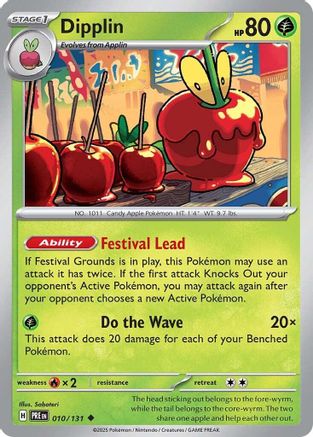 Dipplin - 010/131 - - PRISMATIC EVOLUTIONS - Pokemon - Uncommon | AA02-96