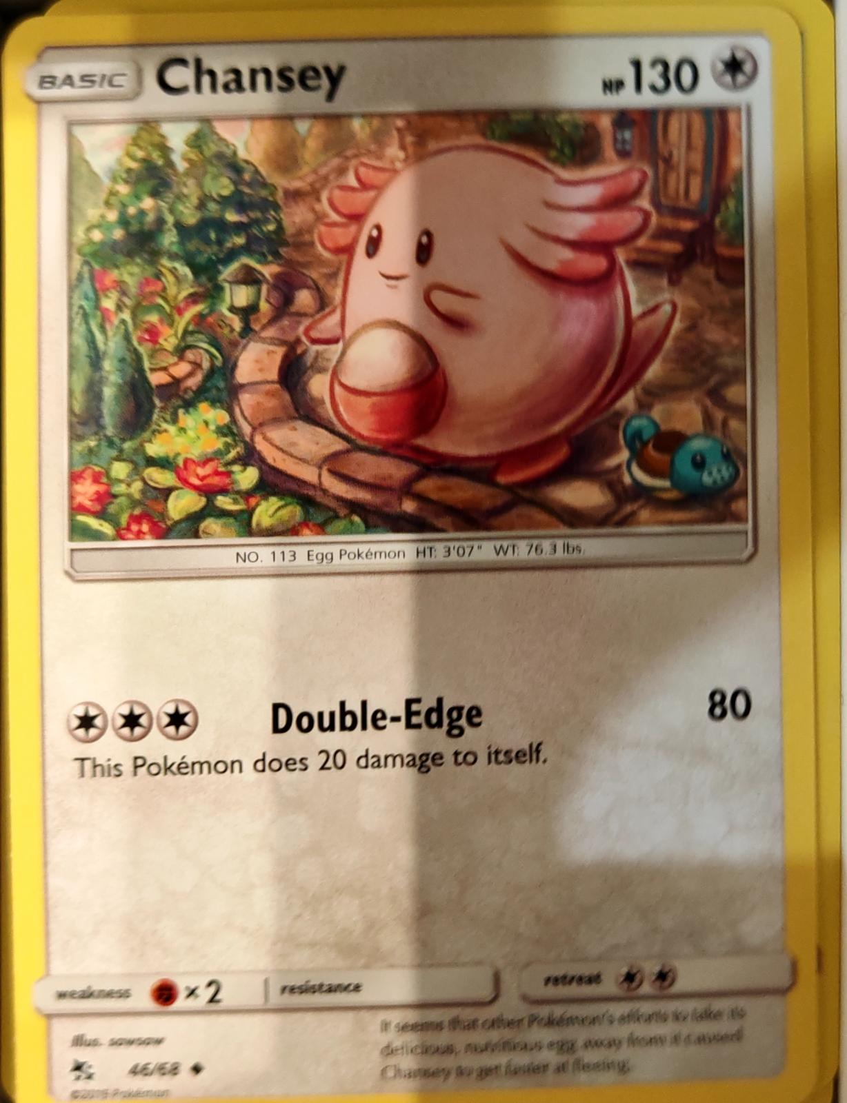 Chansey - 46/68 - - HIDDEN FATES - Pokemon - Uncommon | AA69-36