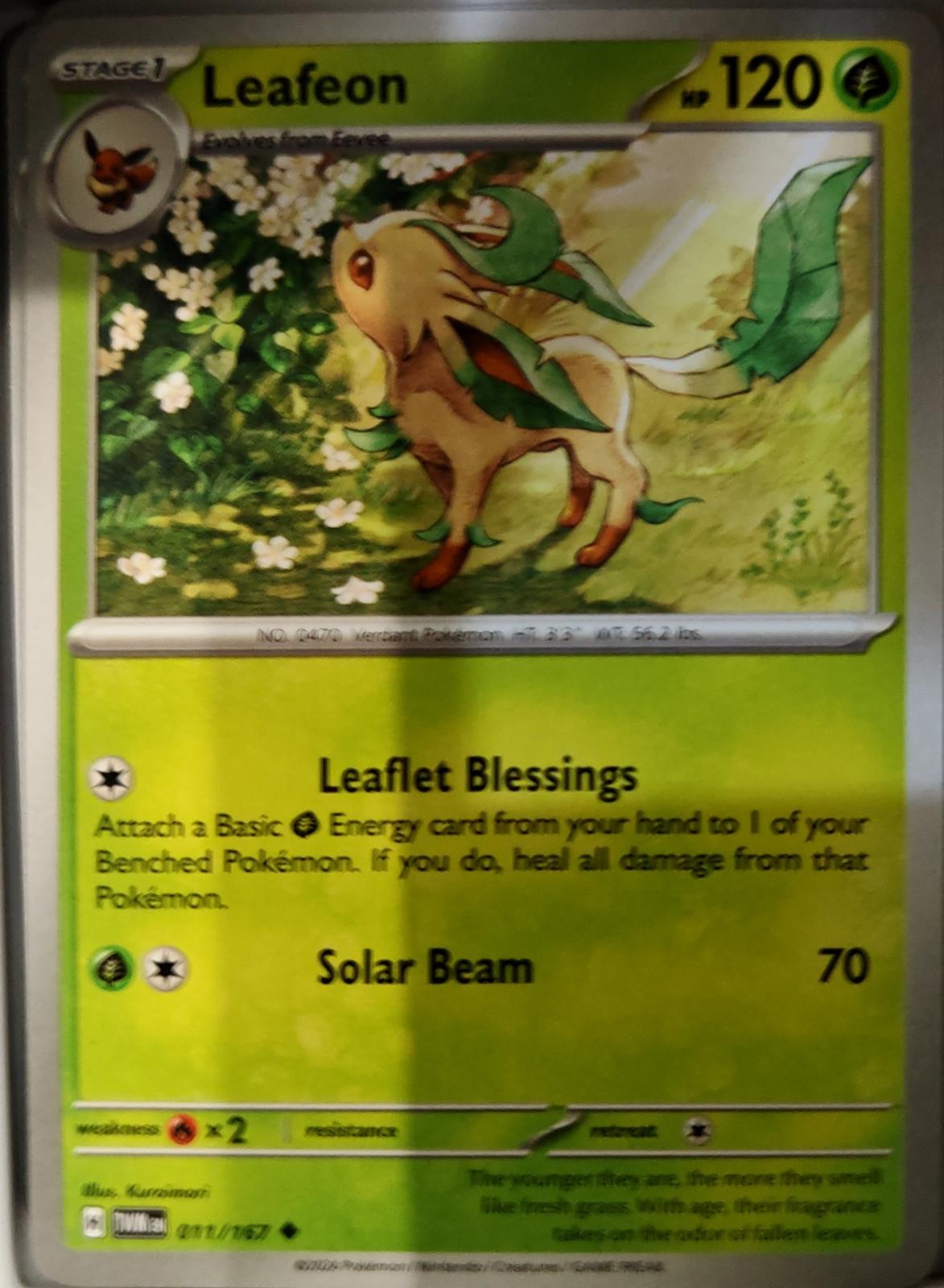 Leafeon - 011/167 - - TWILIGHT MASQUERADE - Pokemon - Uncommon | AA76-17