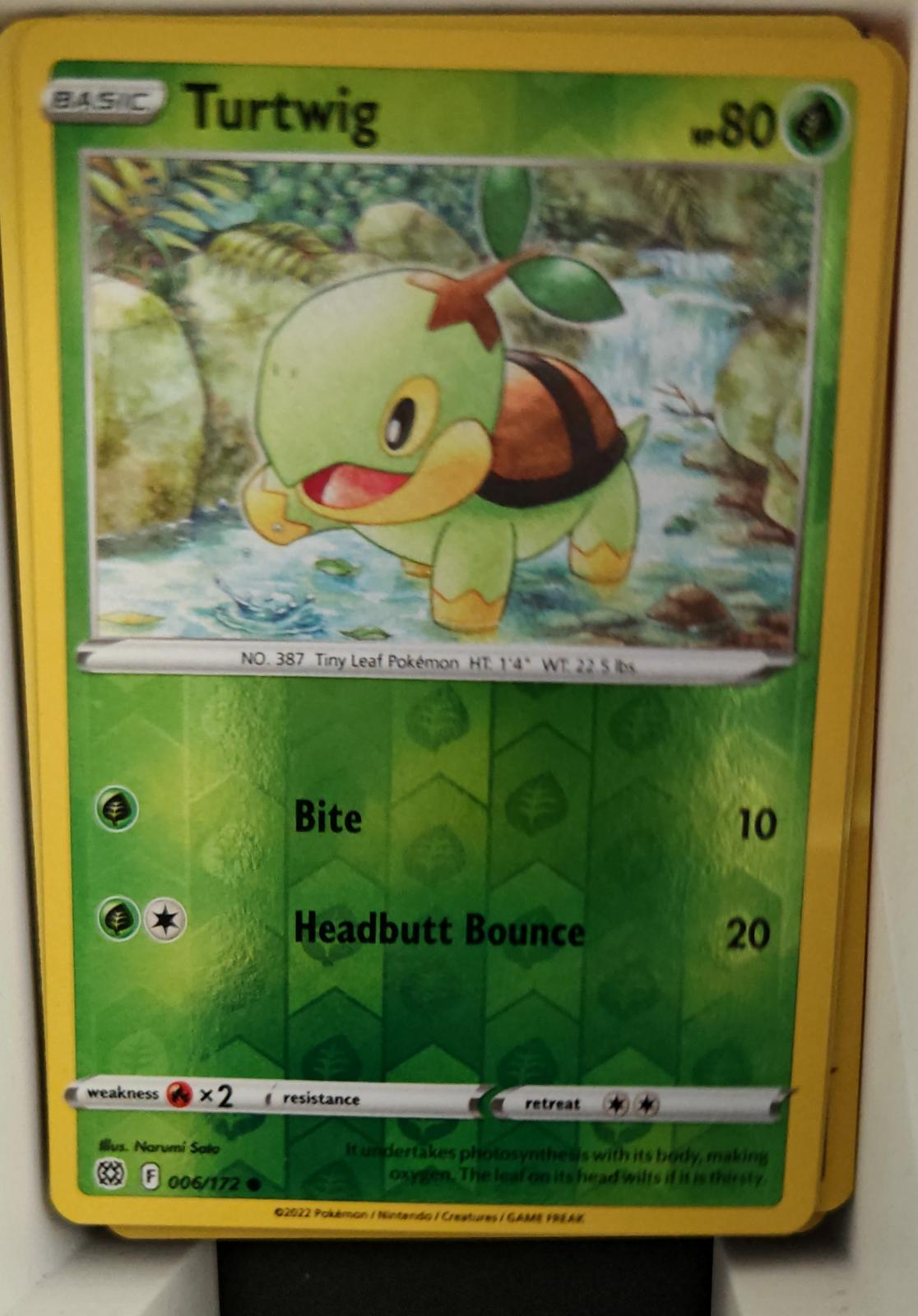 Turtwig - 006/172 - Reverse Holo - BRILLIANT STARS - Pokemon - Common | AA22-43