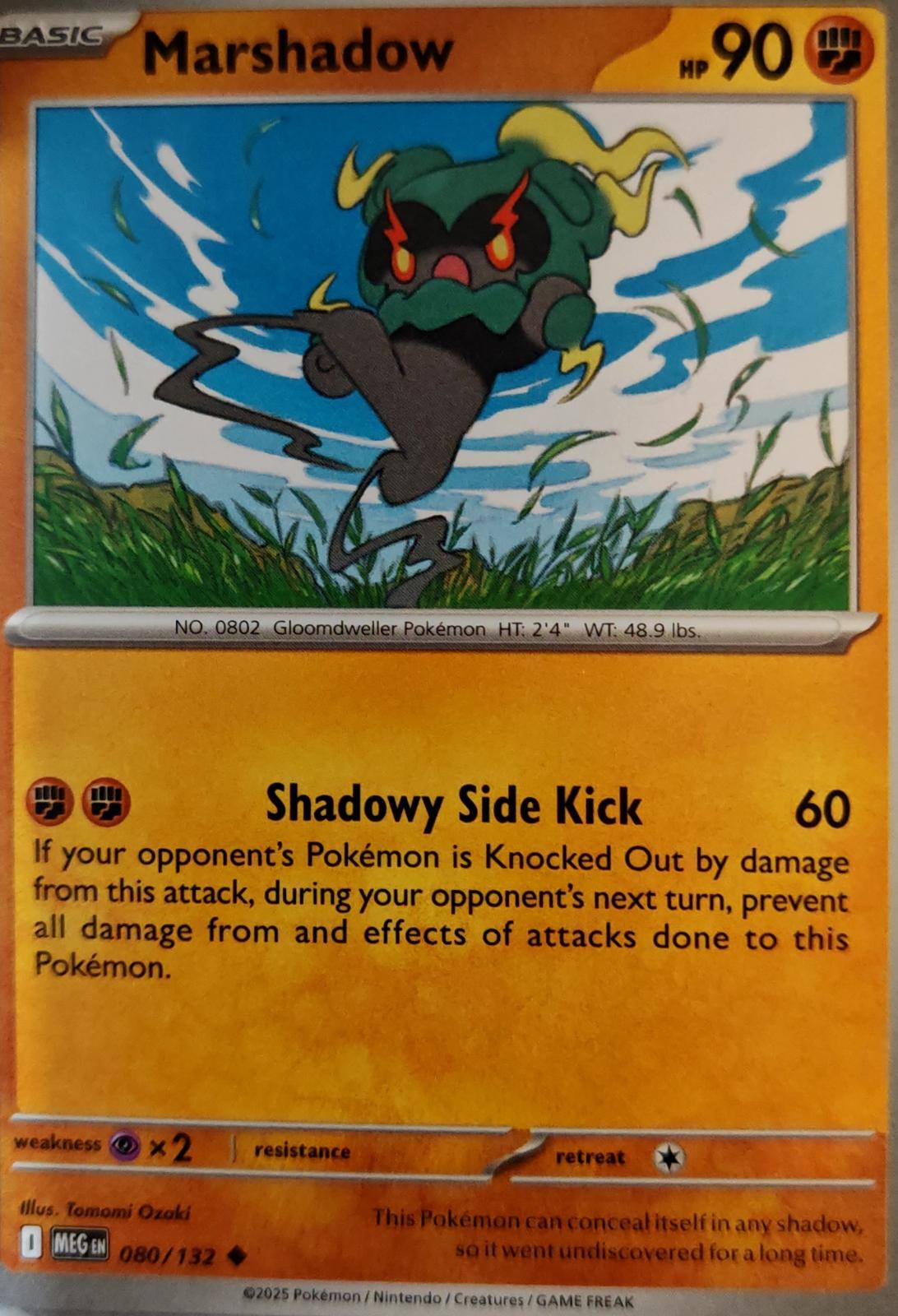 Marshadow - 080/132 - - MEGA EVOLUTION - Pokemon - Uncommon | AA07-12