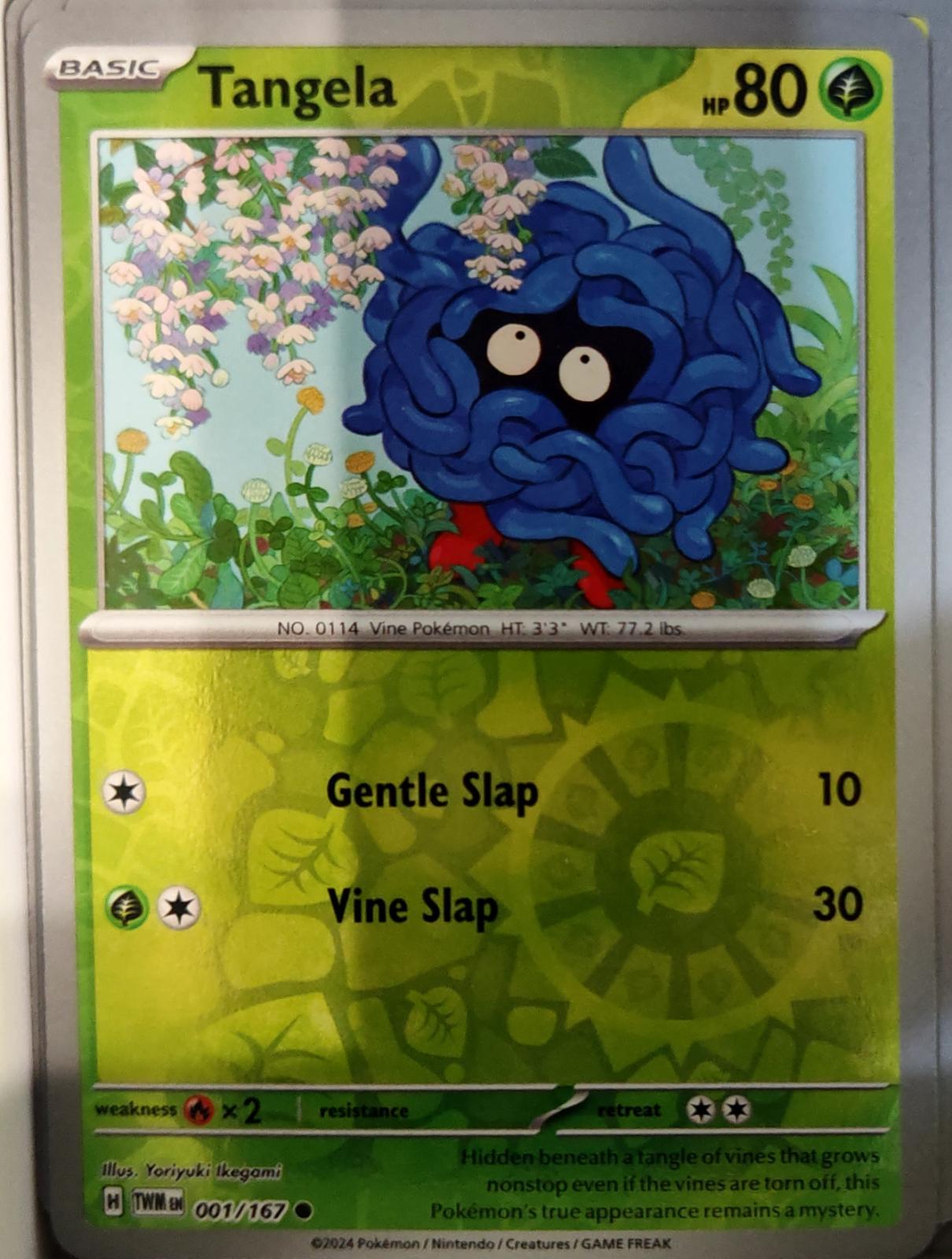 Tangela - 001/167 - Reverse Holo - TWILIGHT MASQUERADE - Pokemon - | AA75-17