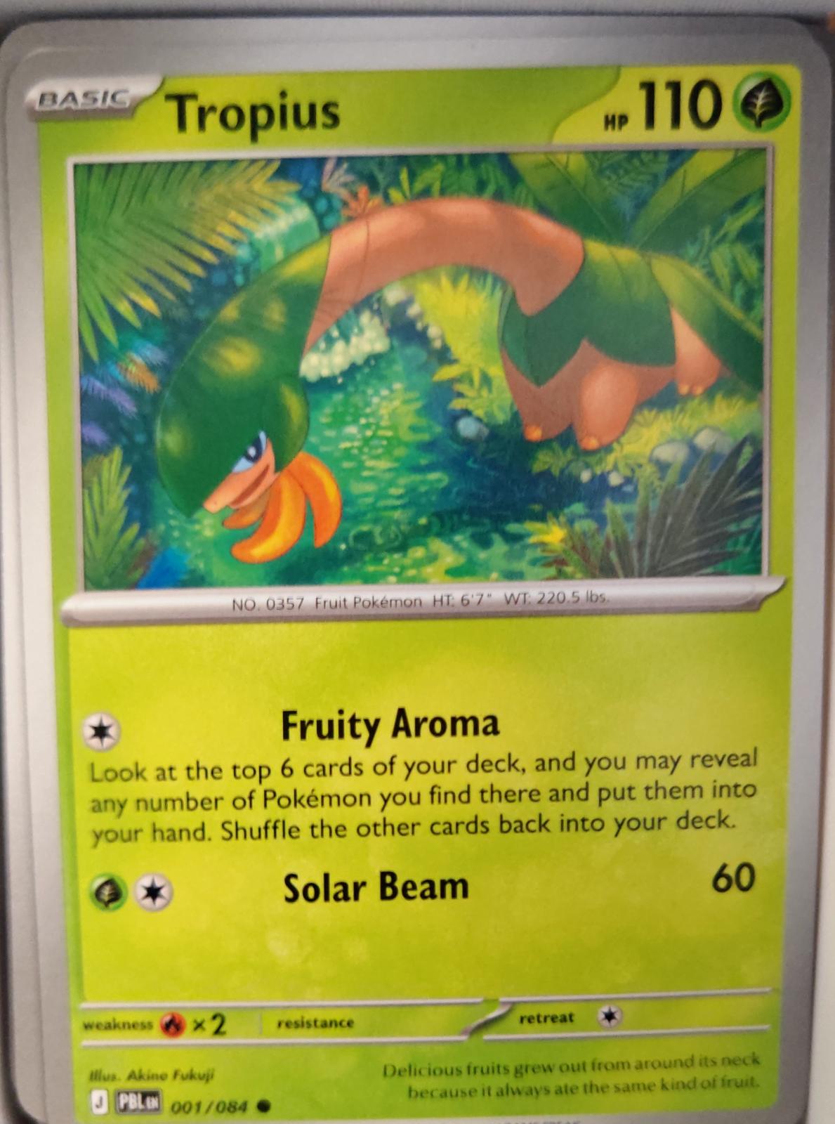 Tropius - 001/084 - - PITCH BLACK - Pokemon - Common | AA32-96