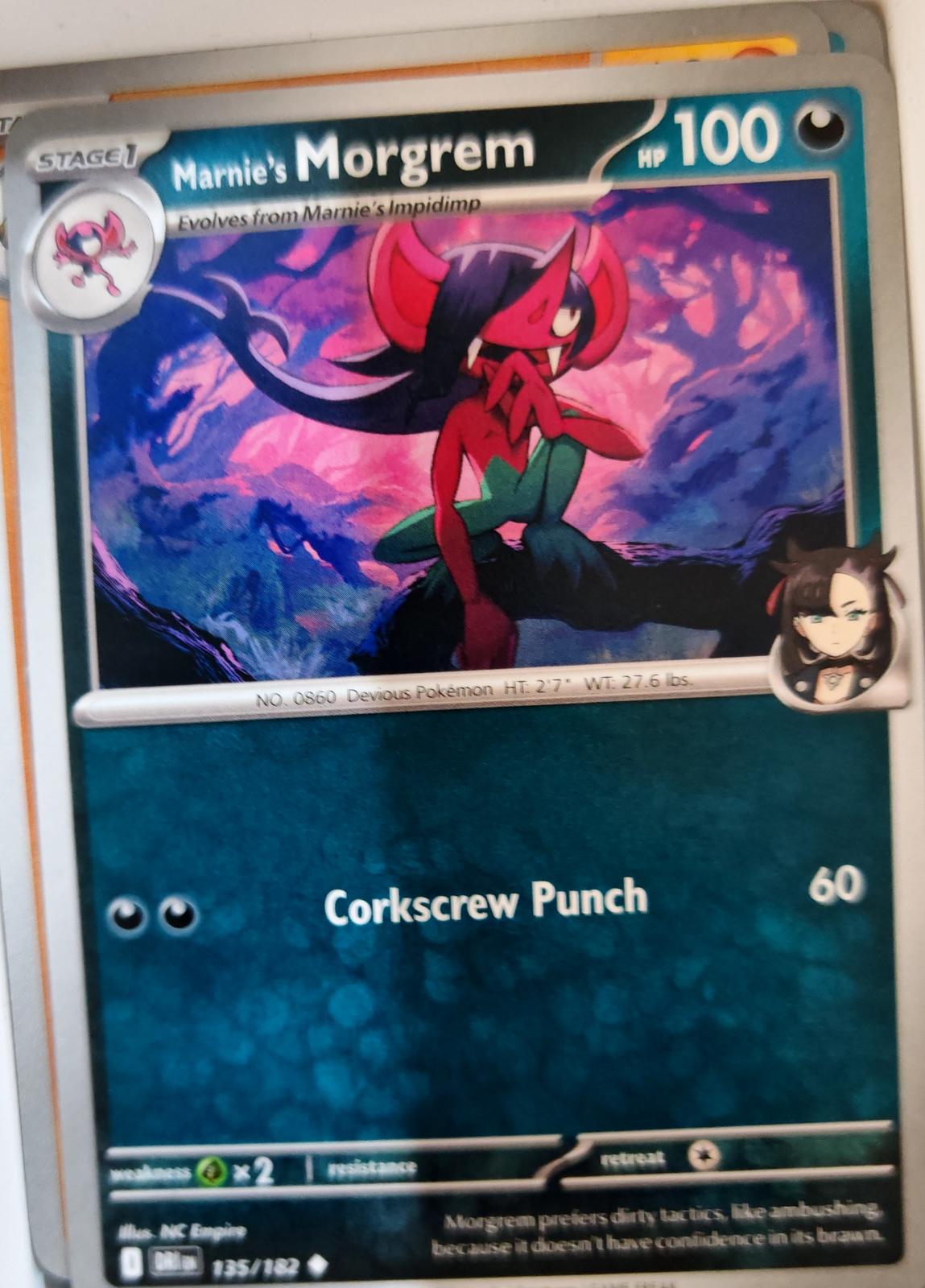 Marnie's Morgrem - 135/182 - - DESTINED RIVALS - Pokemon - Uncommon | AA07-99