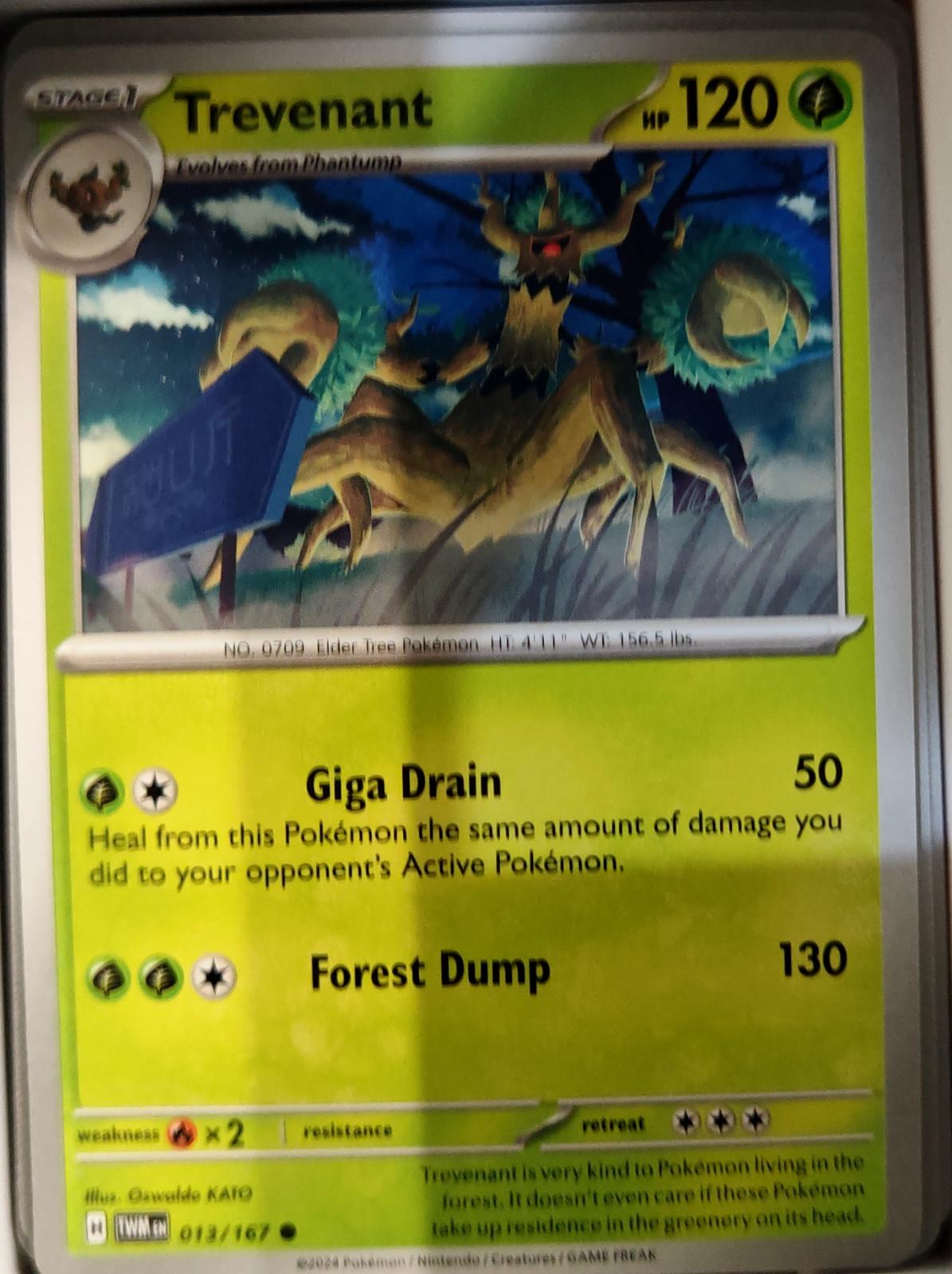 Trevenant - 013/167 - - TWILIGHT MASQUERADE - Pokemon - Common | AA76-31