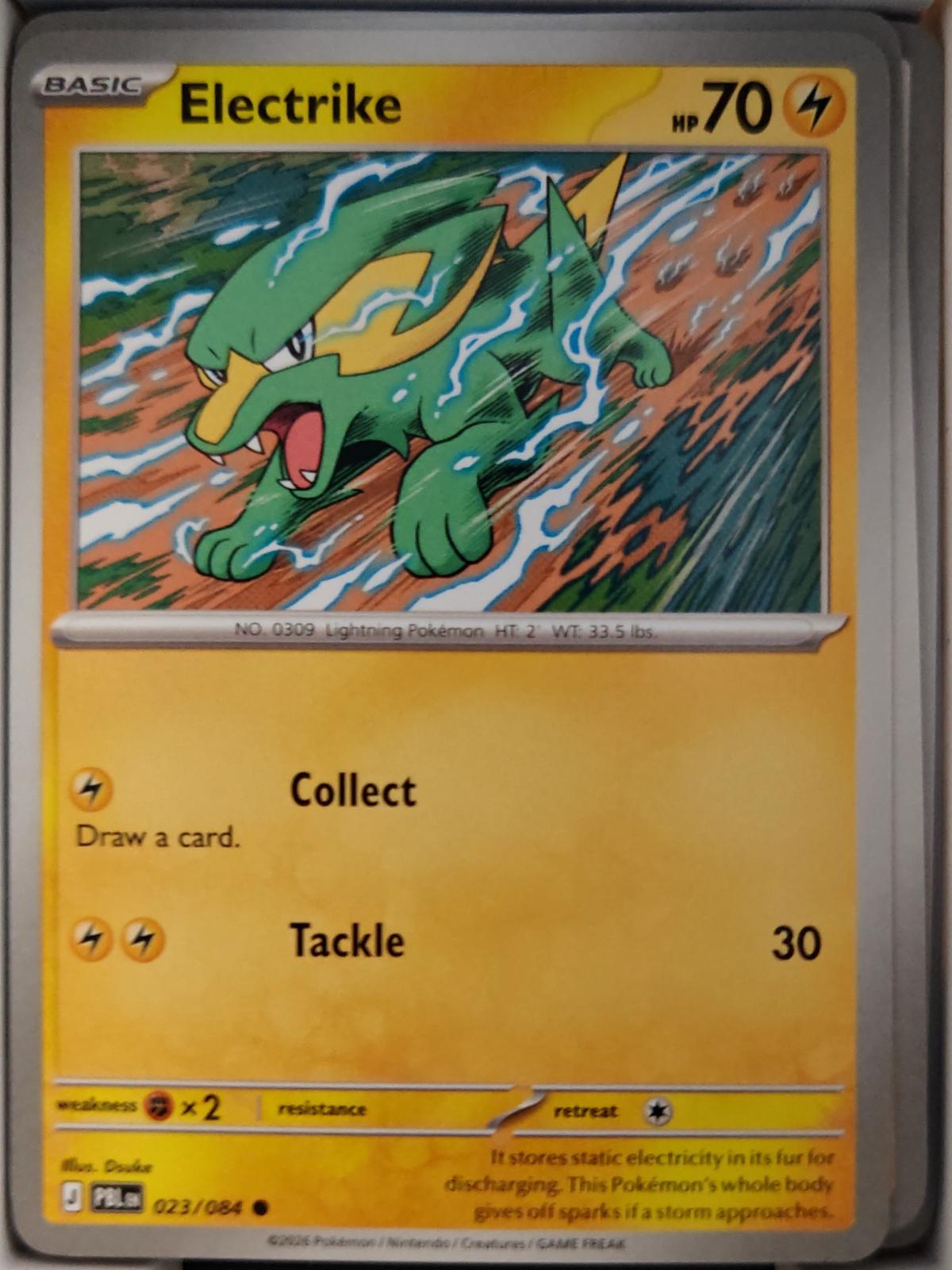Electrike - 023/084 - - PITCH BLACK - Pokemon - Common | AA32-34