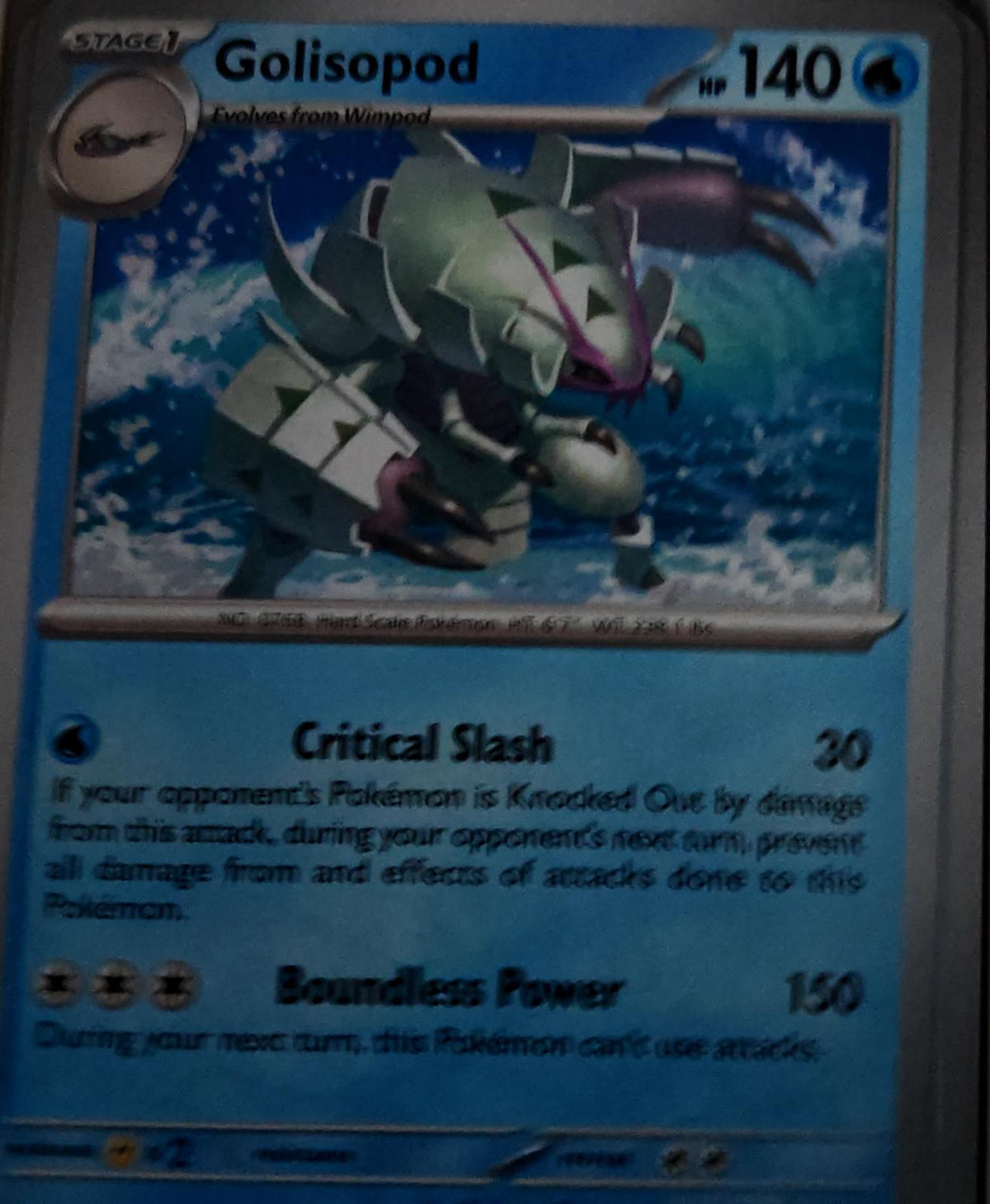 Golisopod - 026/086 - - CHAOS RISING - Pokemon - Uncommon | AA65-17