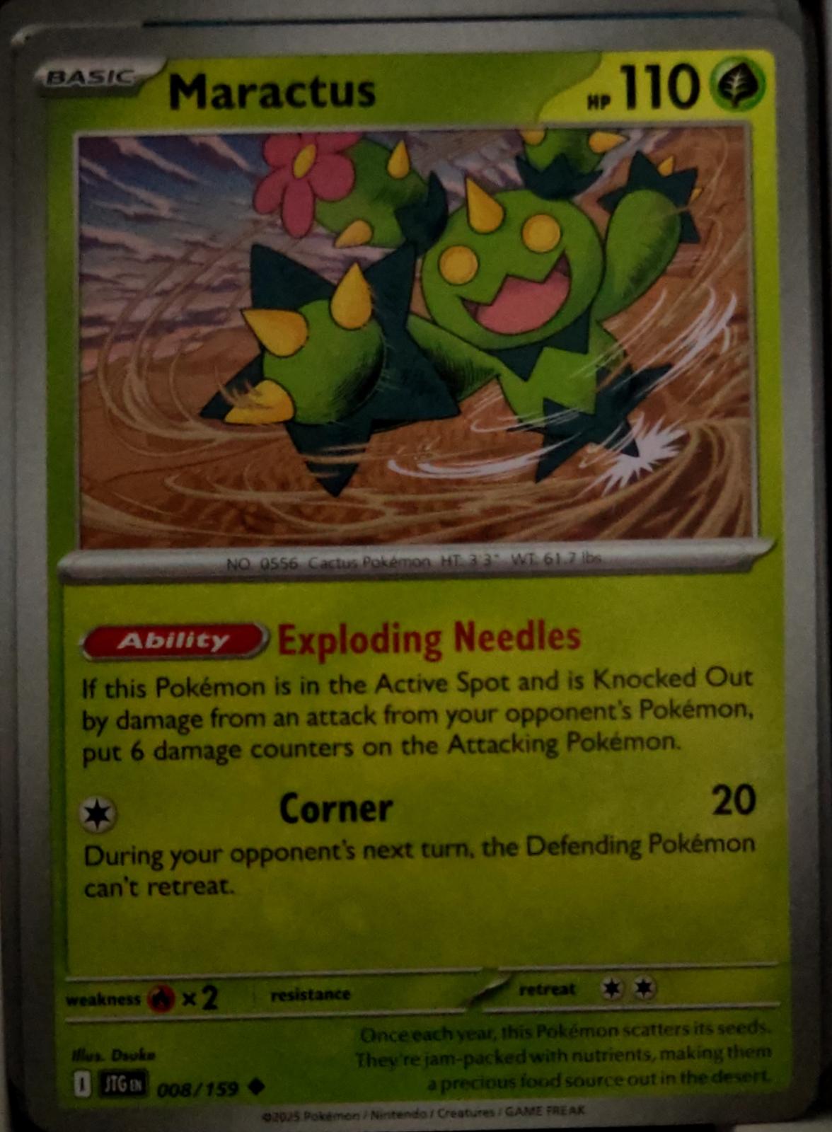 Maractus - 008/159 - - JOURNEY TOGETHER - Pokemon - Uncommon | AA50-26