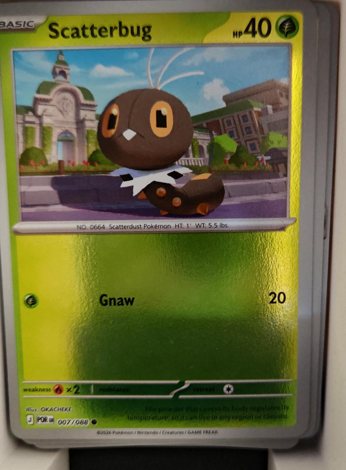 Scatterbug - 007/088 - Reverse Holo - PERFECT ORDER - Pokemon - Common | AA19-33