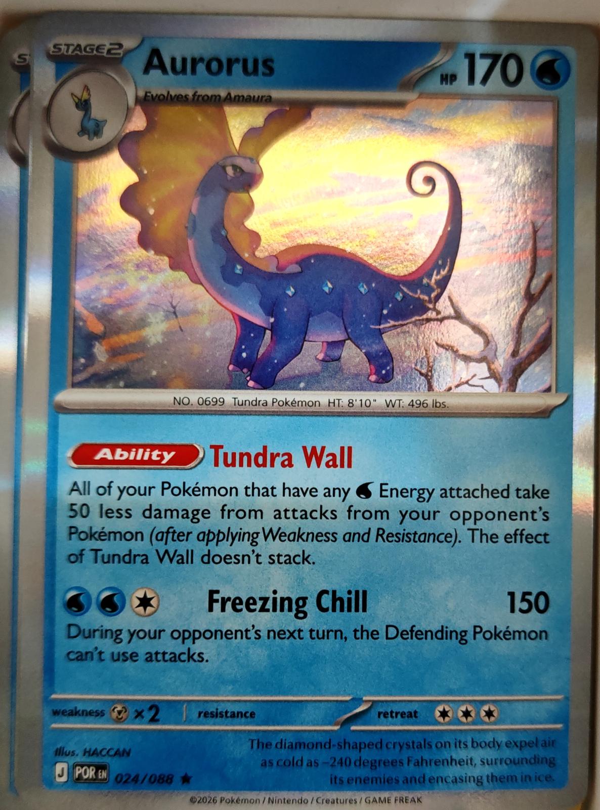 Aurorus - 024/088 - Holo - PERFECT ORDER - Pokemon - Rare | AA06-36