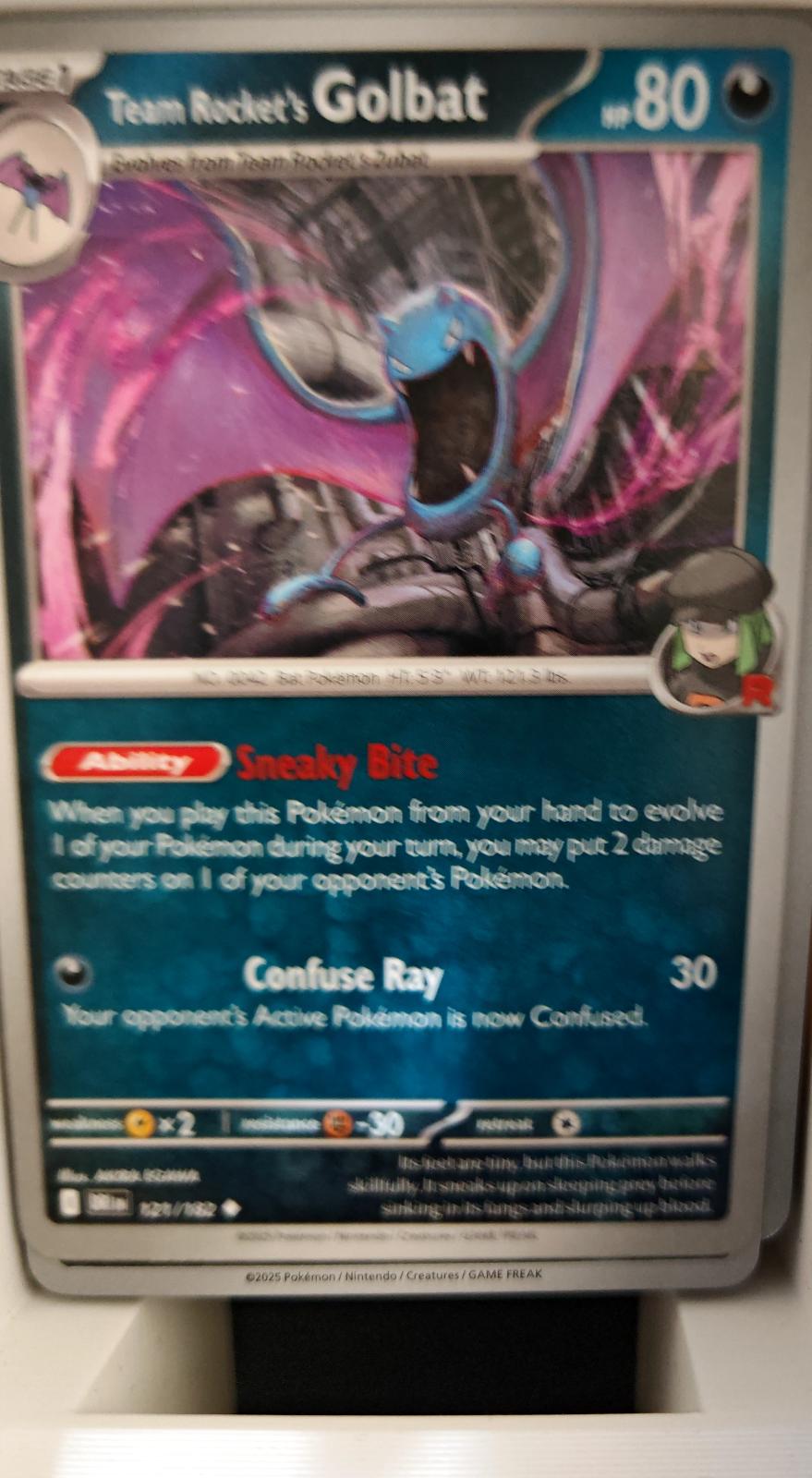 Team Rocket's Golbat - 121/182 - Reverse Holo - DESTINED RIVALS - Pokemon - | AA19-97