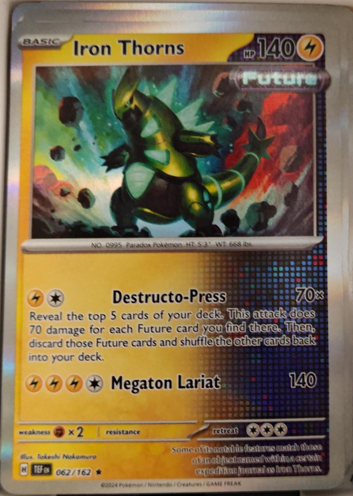 Iron Thorns - 062/162 - Holo - TEMPORAL FORCES - Pokemon - Rare | AA24-14
