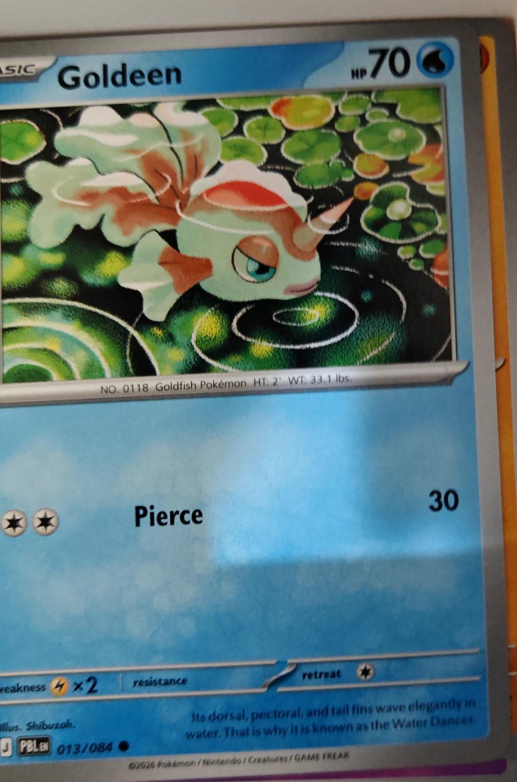 Goldeen - 013/084 - - PITCH BLACK - Pokemon - Common | AA18-51