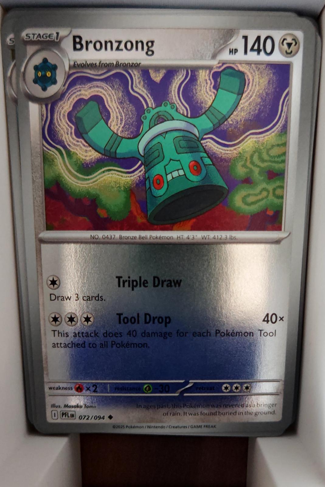 Bronzong - 072/094 - Reverse Holo - PHANTASMAL FLAMES - Pokemon - | AA56-43
