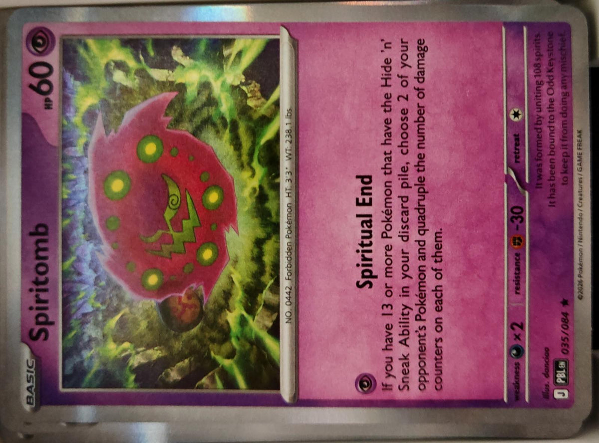 Spiritomb - 035/084 - Holo - PITCH BLACK - Pokemon - Rare | AA14-31