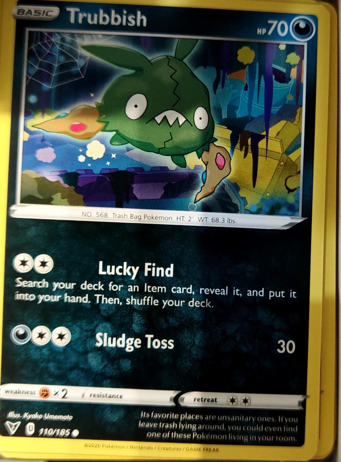 Trubbish - 110/185 - - VIVID VOLTAGE - Pokemon - Common | AA67-26