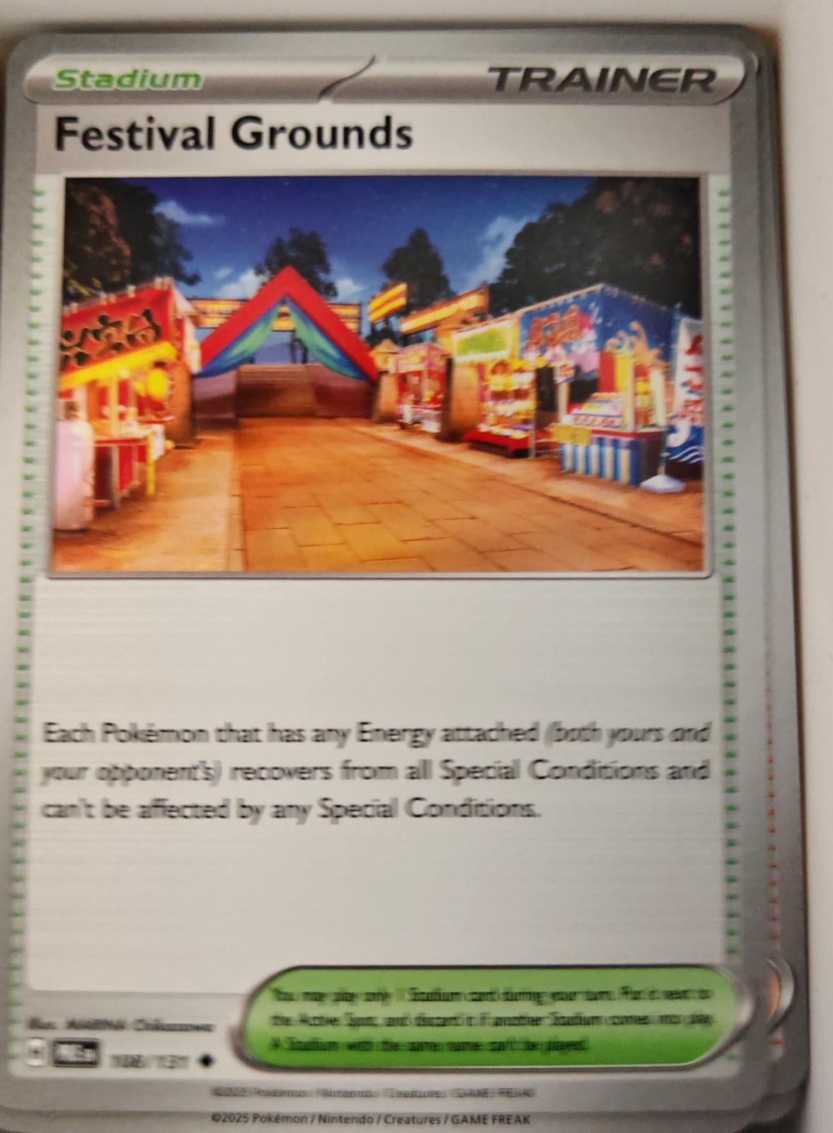 Festival Grounds - 108/131 - - PRISMATIC EVOLUTIONS - Pokemon - | AA29-26