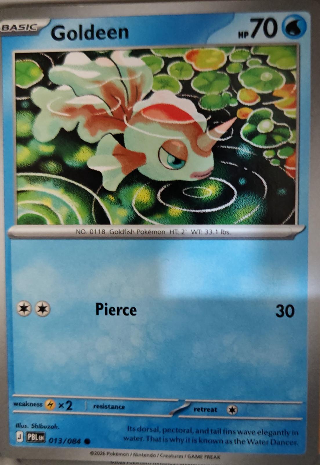 Goldeen - 013/084 - - PITCH BLACK - Pokemon - Common | AA18-21