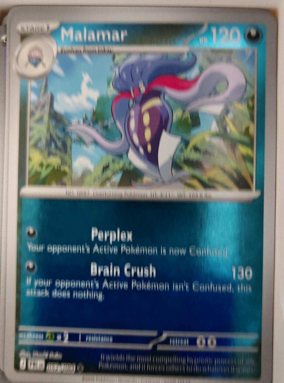 Malamar - 052/084 - Reverse Holo - PITCH BLACK - Pokemon - Uncommon | AA25-44