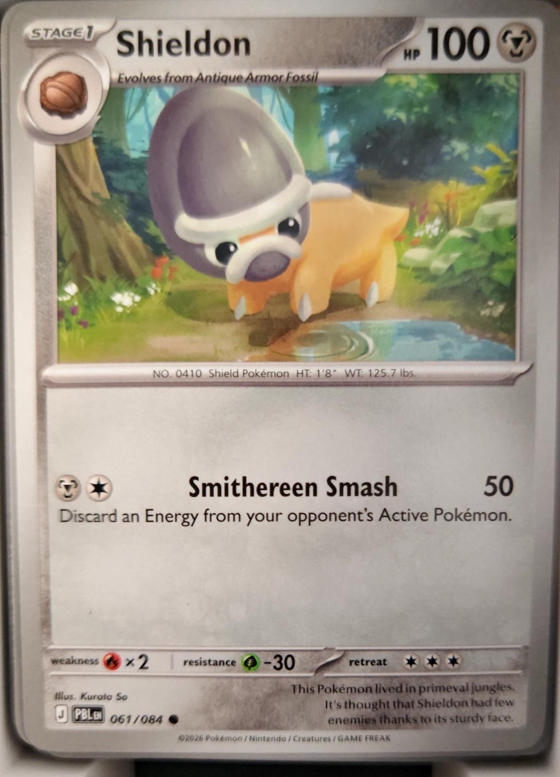 Shieldon - 061/084 - - PITCH BLACK - Pokemon - Common | AA36-94