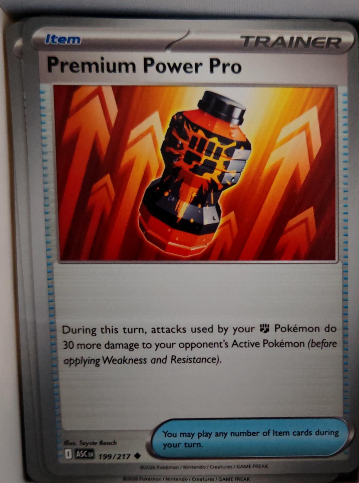 Premium Power Pro - 199/217 - - ASCENDED HEROES - Pokemon - Uncommon | AA40-30