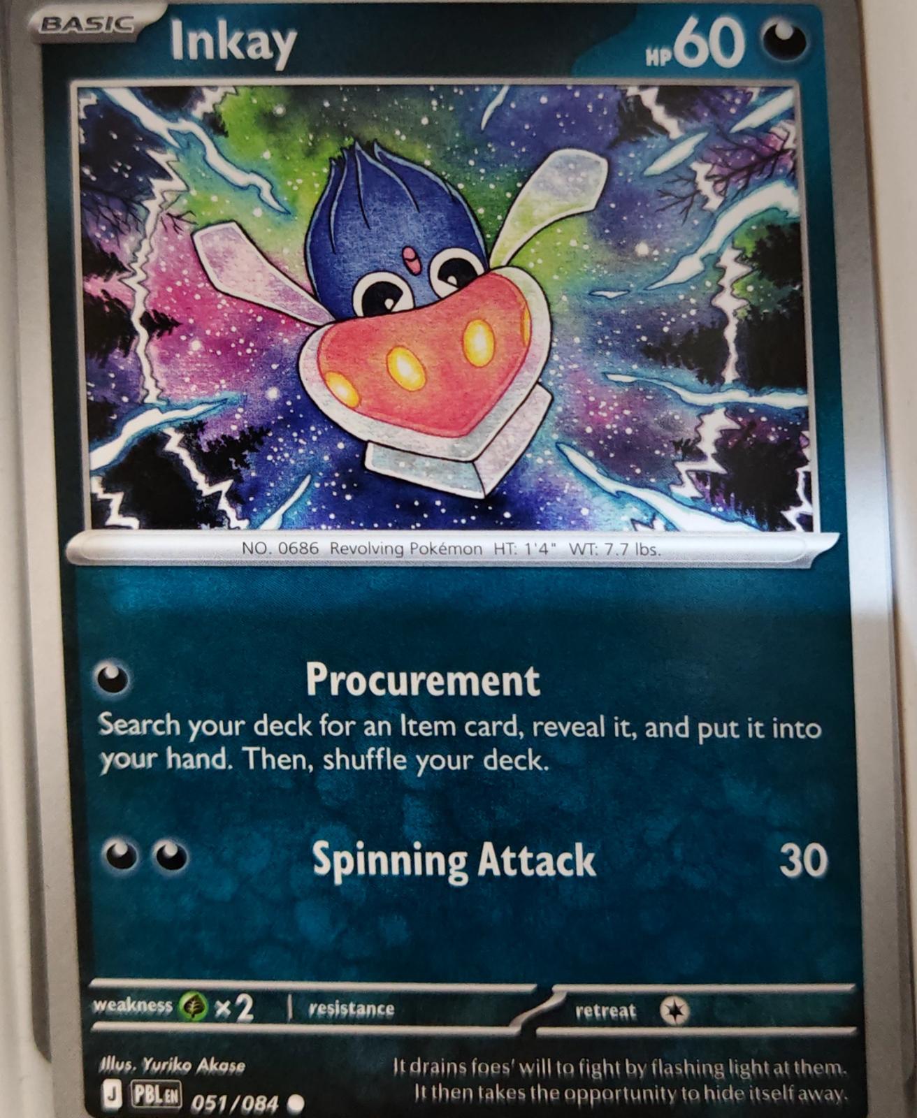 Inkay - 051/084 - - PITCH BLACK - Pokemon - Common | AA17-14