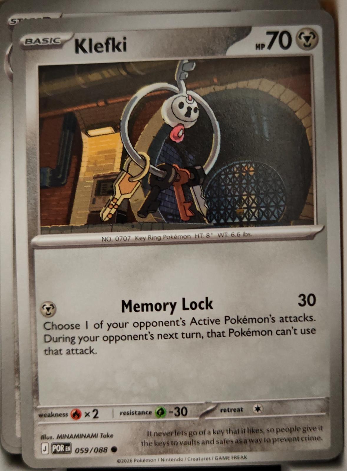 Klefki - 059/088 - - PERFECT ORDER - Pokemon - Common | AA08-41