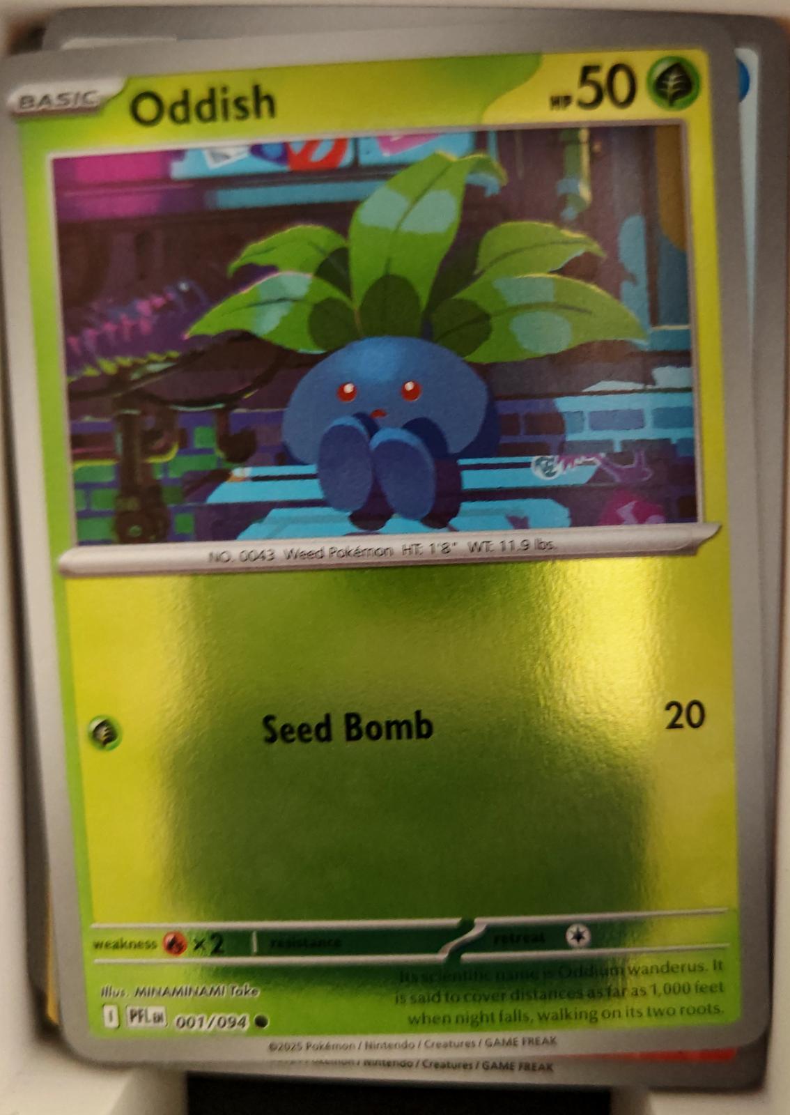 Oddish - 001/094 - Reverse Holo - PHANTASMAL FLAMES - Pokemon - Common | AA26-74