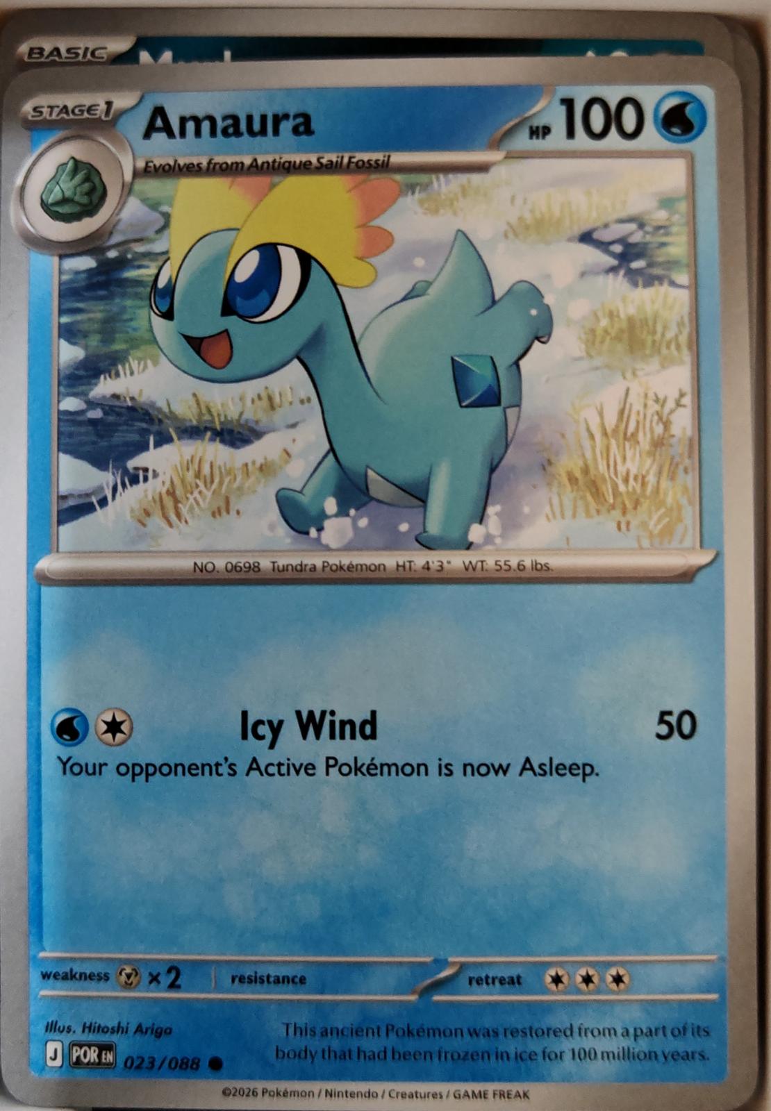Amaura - 023/088 - - PERFECT ORDER - Pokemon - Common | AA07-25