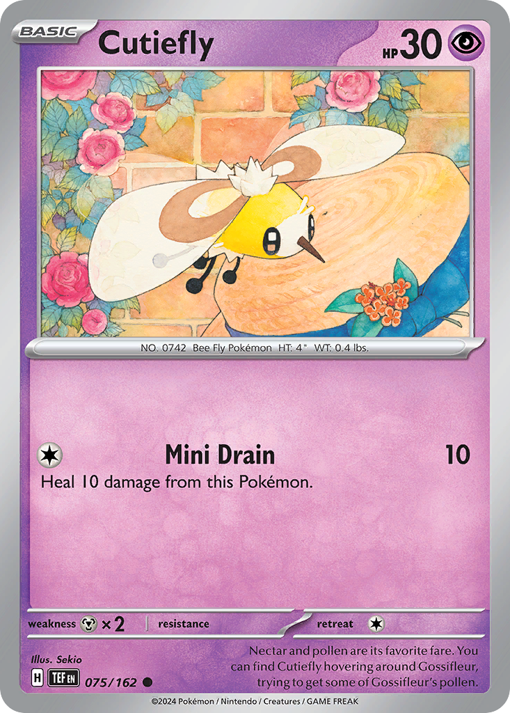 Cutiefly - 075/162 - - TEMPORAL FORCES - Pokemon - Common | AA02-39