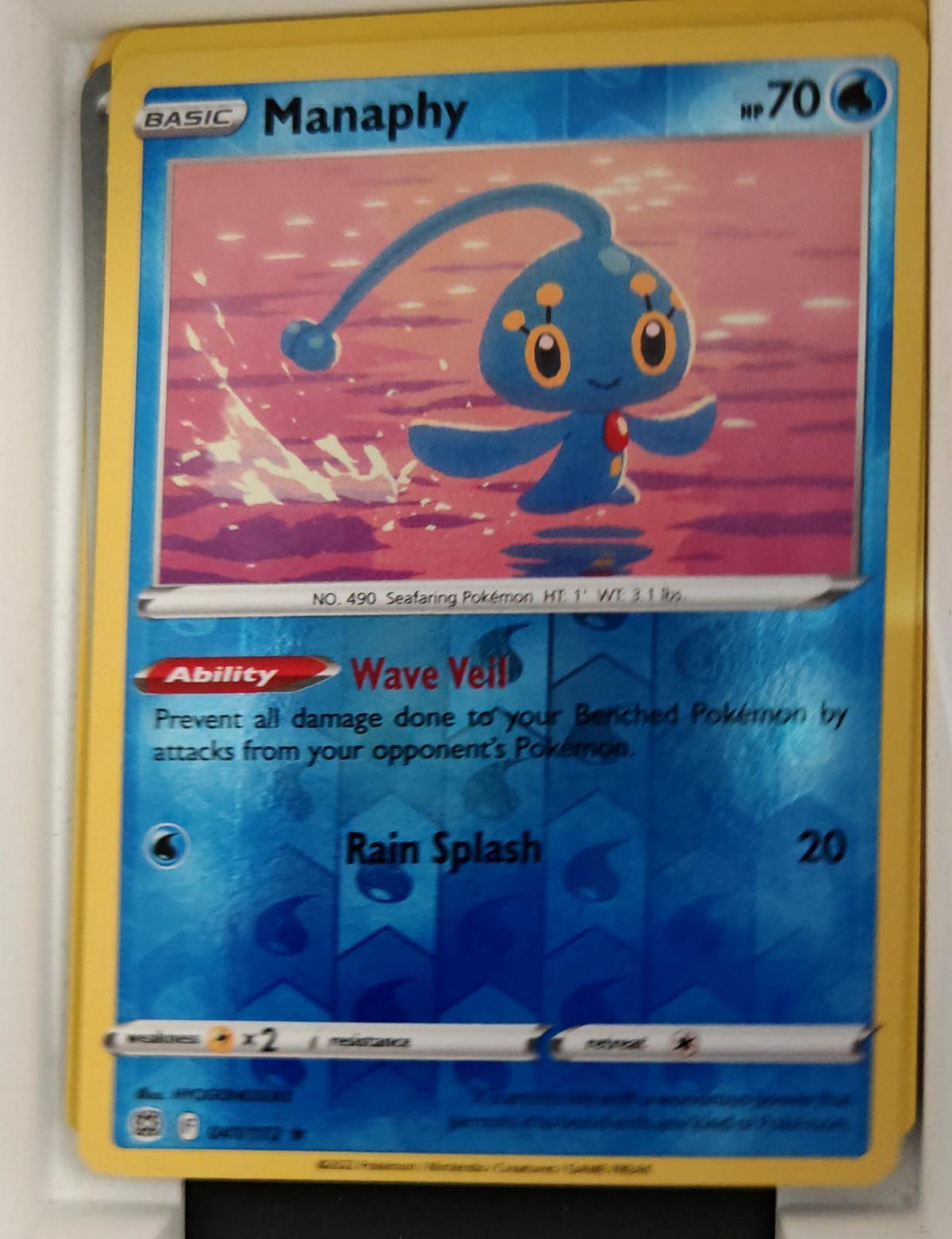 Manaphy - 041/172 - - BRILLIANT STARS - Pokemon - Rare | AA22-8
