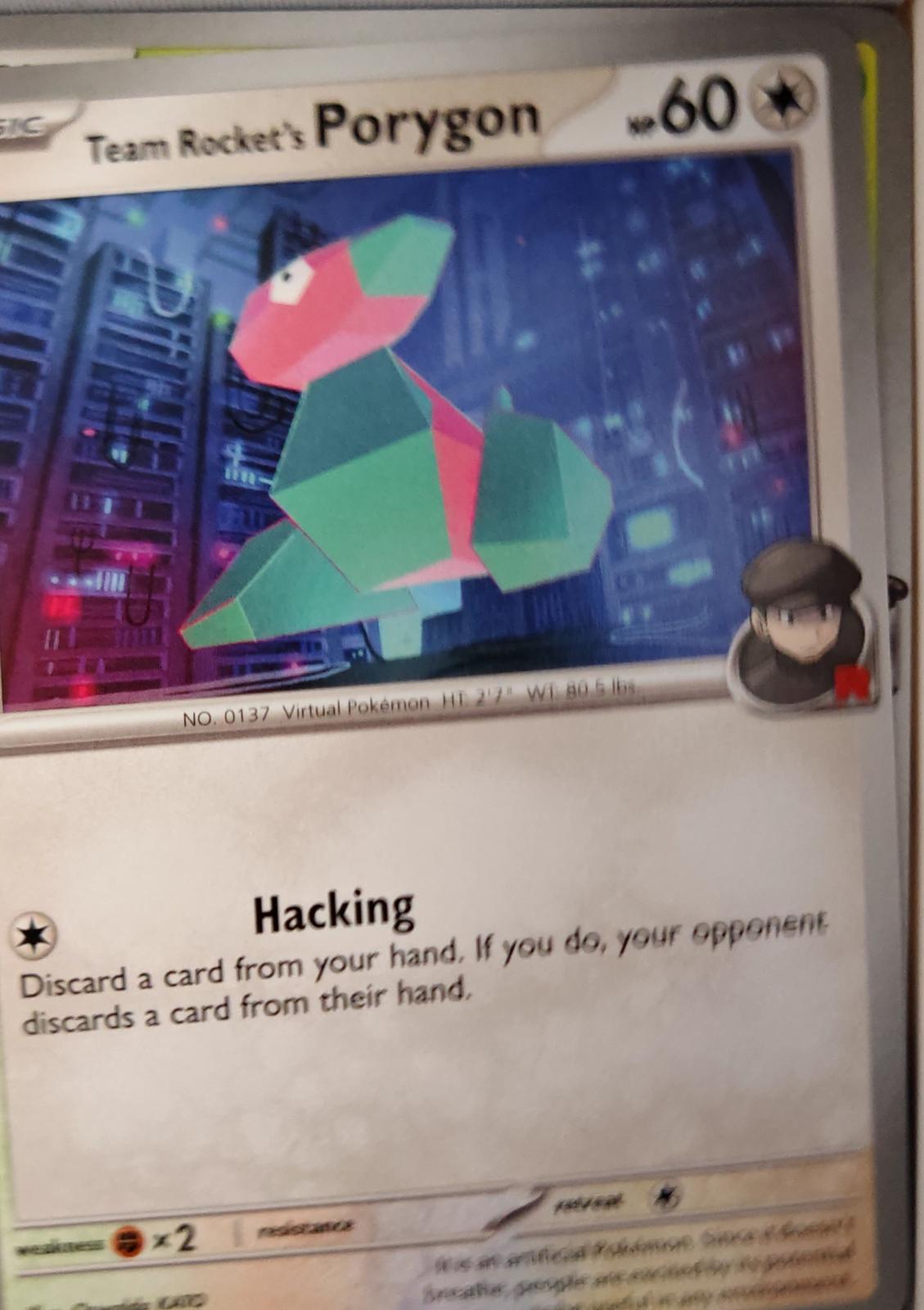 Team Rocket's Porygon - 153/182 - - DESTINED RIVALS - Pokemon - Common | AA38-89