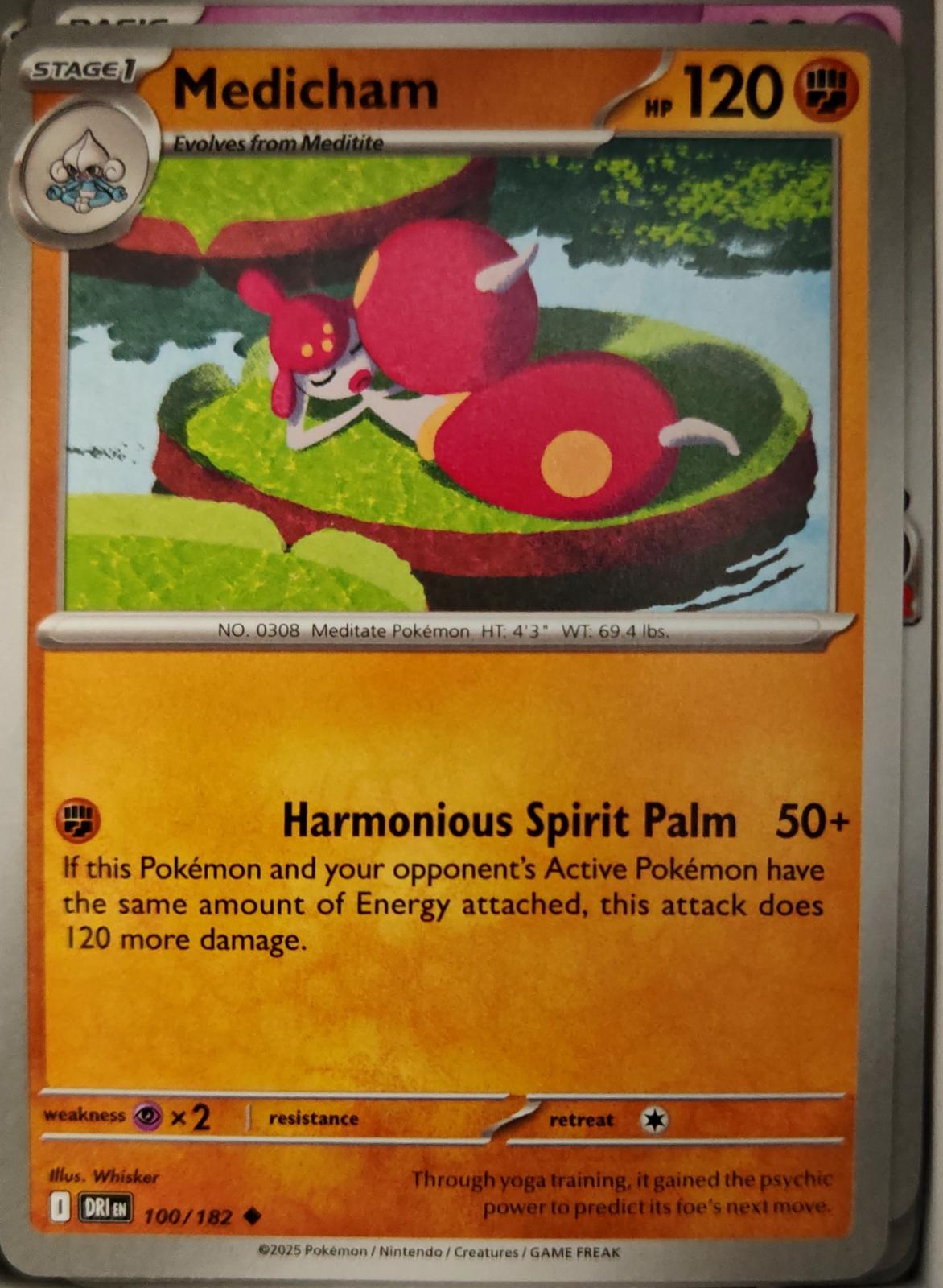 Medicham - 100/182 - - DESTINED RIVALS - Pokemon - Uncommon | AA12-37
