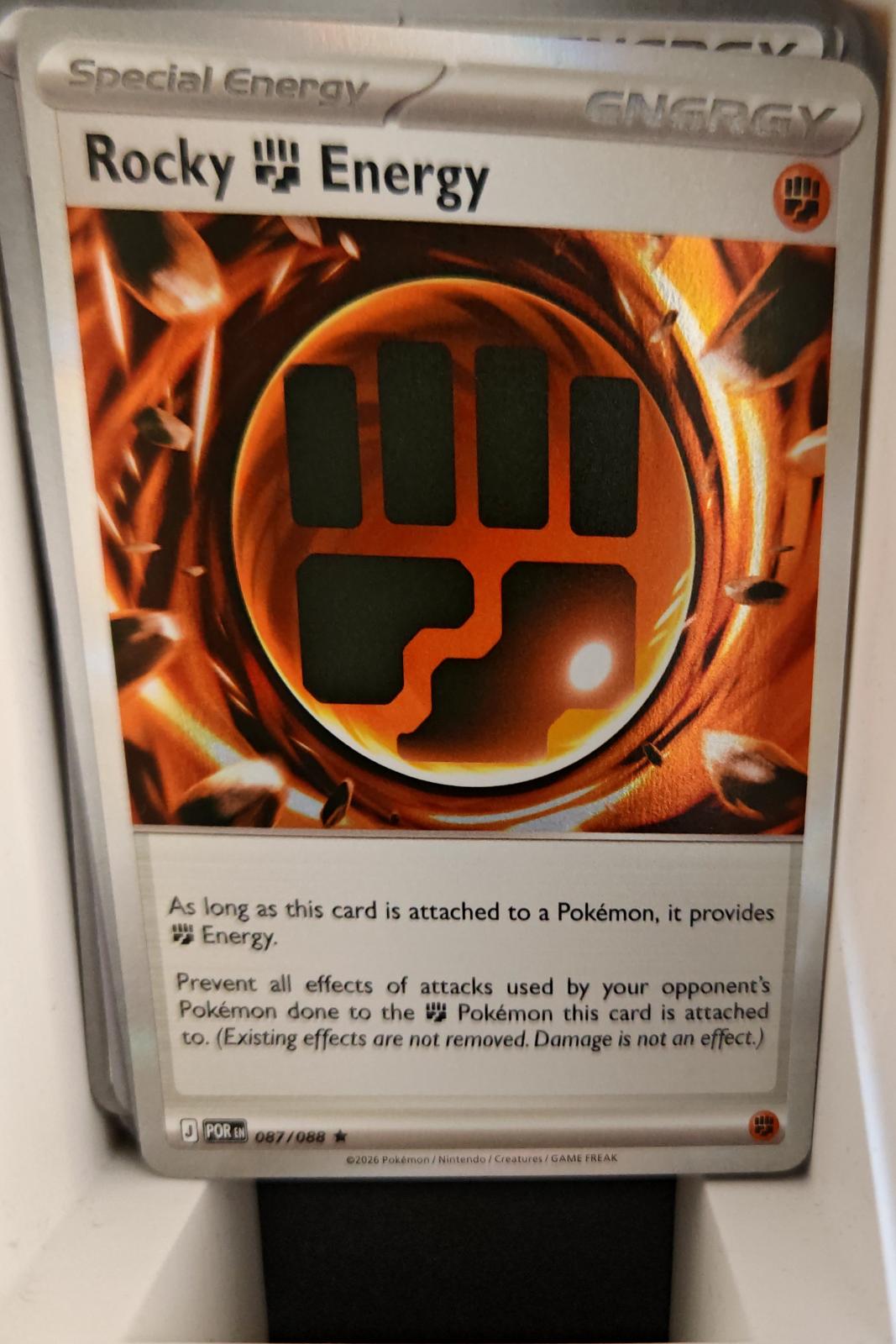 Rocky Fighting Energy - 087/088 - Holo - PERFECT ORDER - Pokemon - | AA25-52