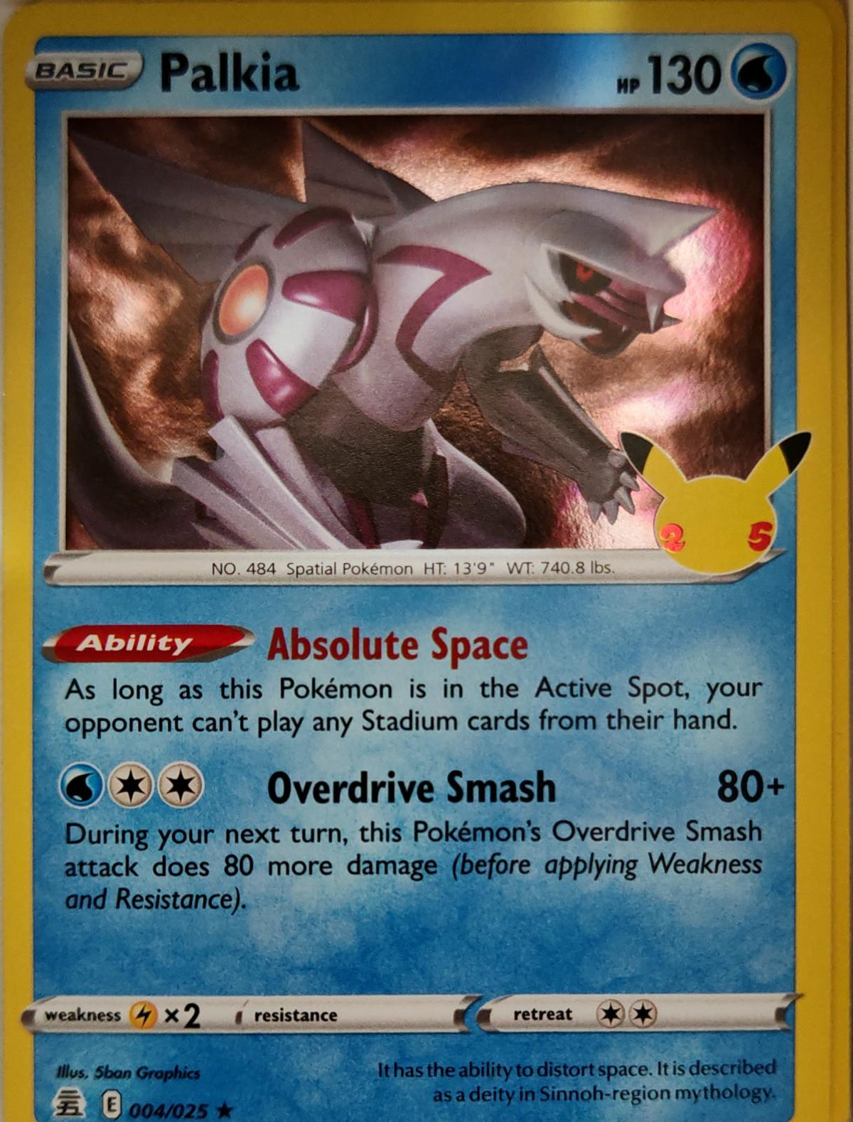 Palkia - 004/025 - Holo - CELEBRATIONS - Pokemon - Rare | AA06-4