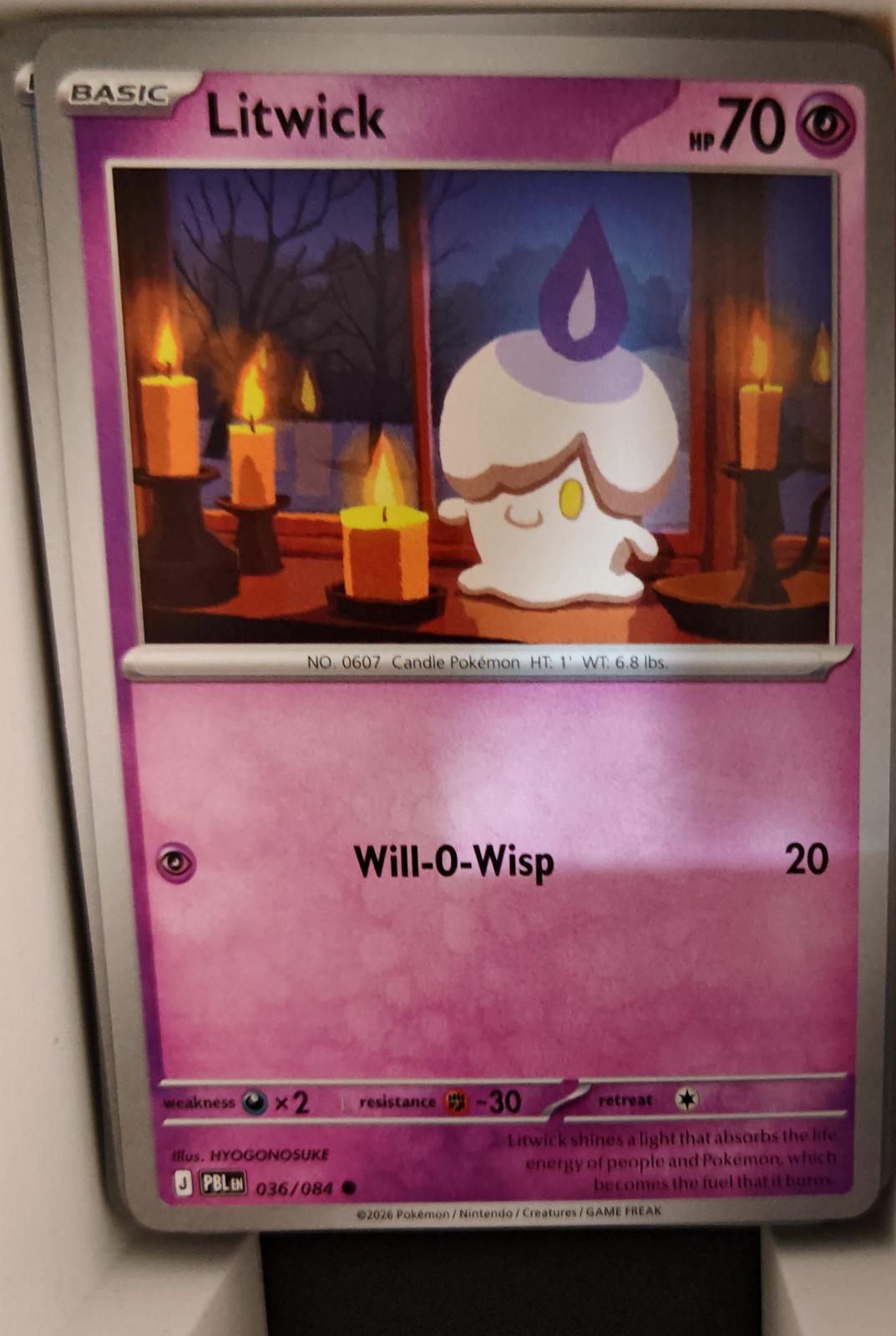 Litwick - 036/084 - - PITCH BLACK - Pokemon - Common | AA18-38