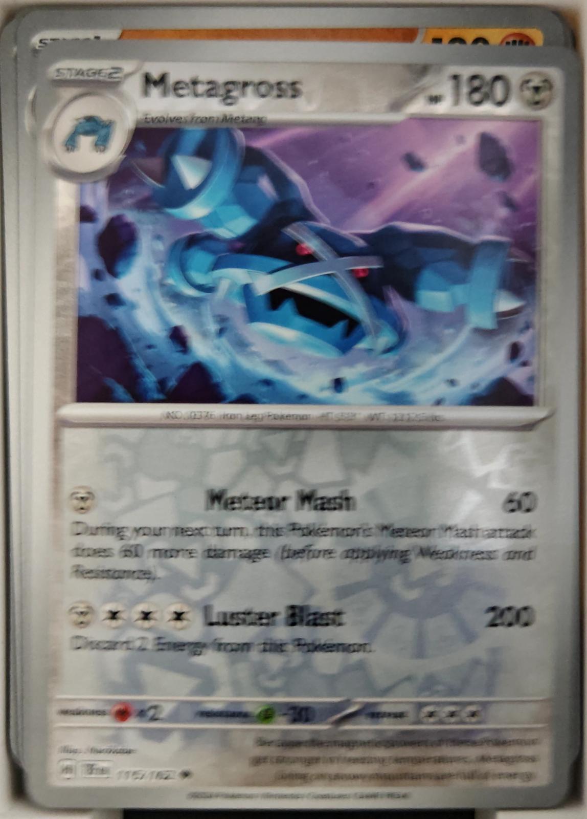 Metagross - 115/162 - Reverse Holo - TEMPORAL FORCES - Pokemon - | AA24-47