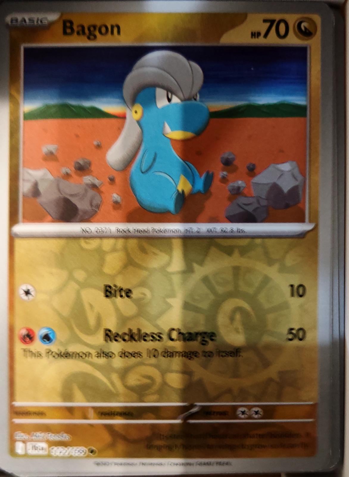 Bagon - 112/159 - Reverse Holo - JOURNEY TOGETHER - Pokemon - Common | AA72-41