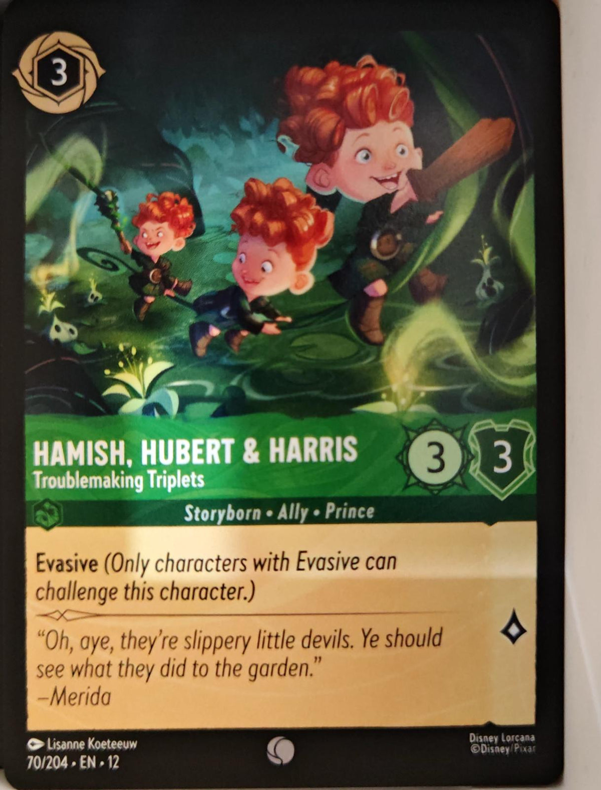 Hamish, Hubert & Harris - Troublemaking Triplets - 70/204 - - WILDS UNKNOWN - Lorcana - | LAA02-76