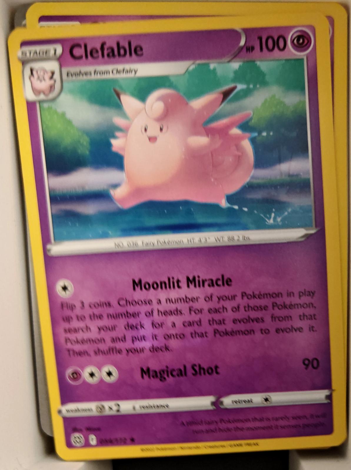 Clefable - 054/172 - - BRILLIANT STARS - Pokemon - Rare | AA21-74