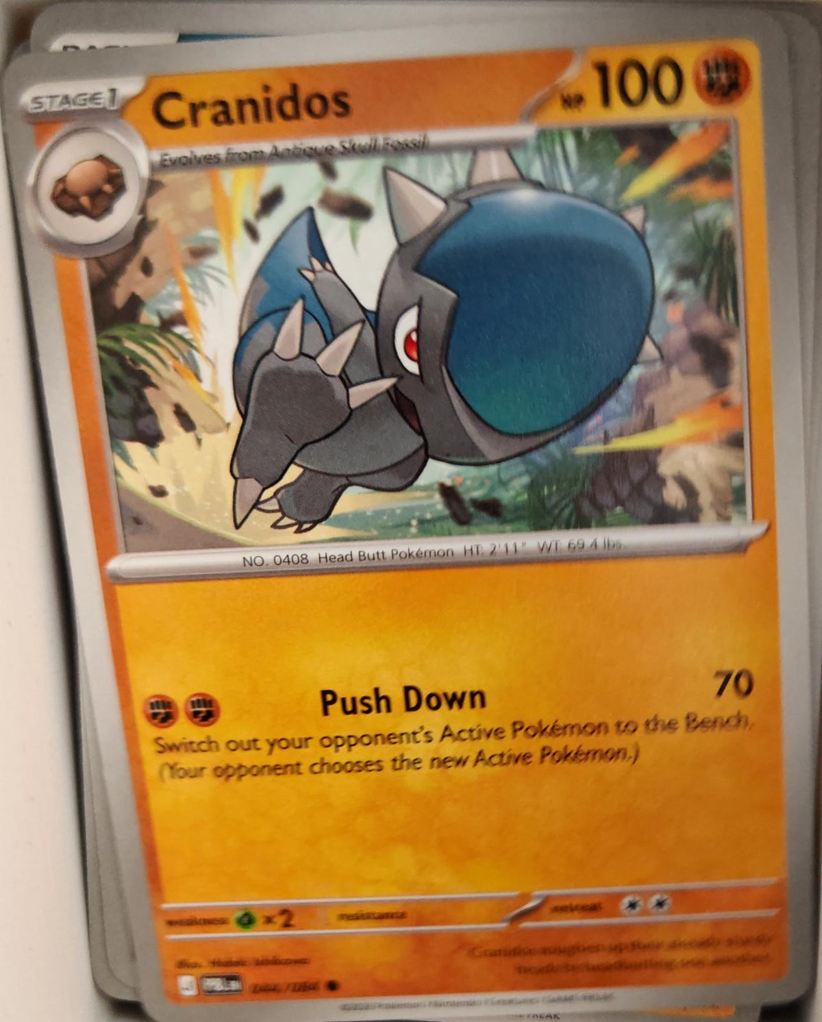 Cranidos - 044/084 - - PITCH BLACK - Pokemon - Common | AA28-57