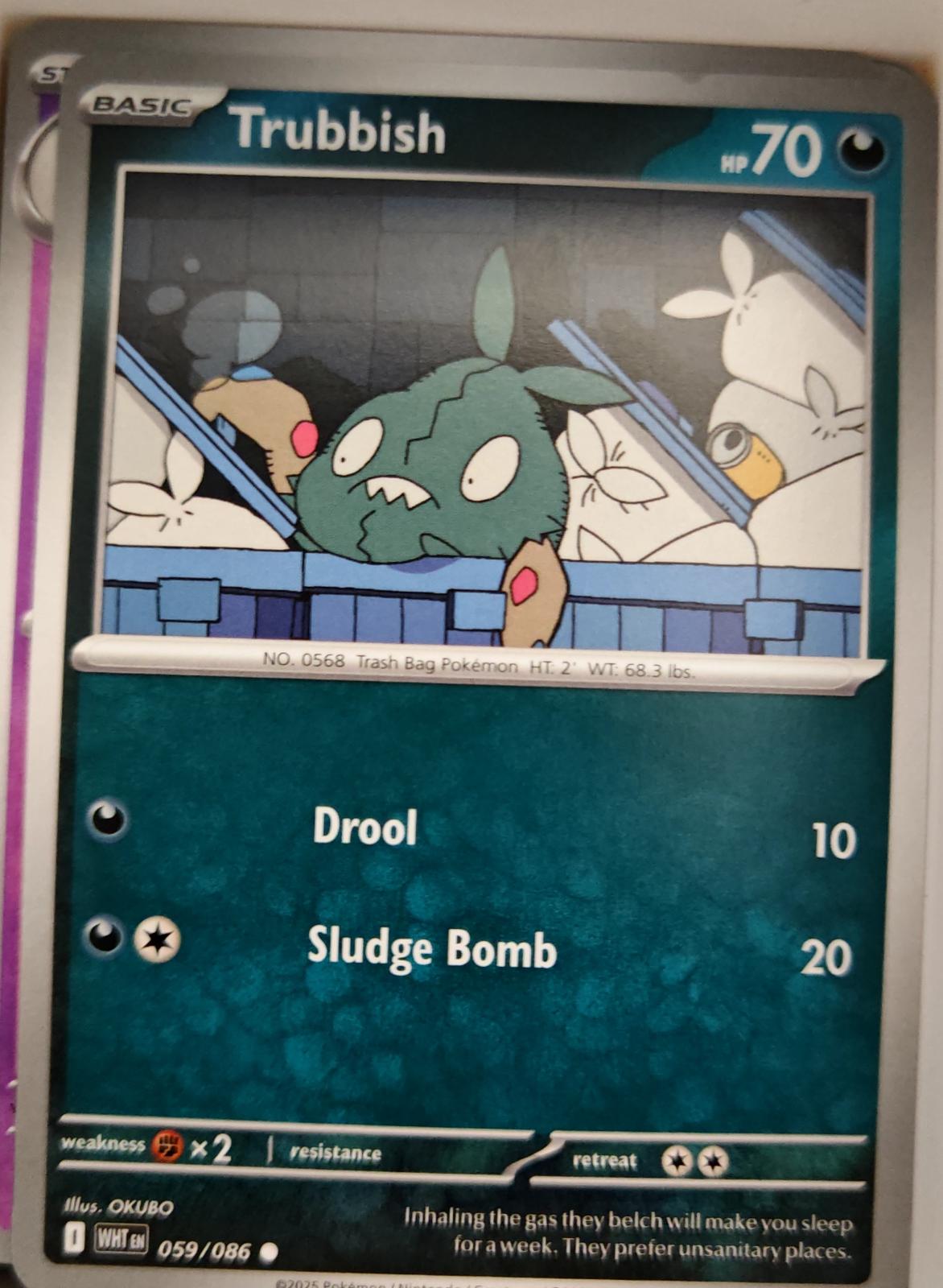 Trubbish - 059/086 - - WHITE FLARE - Pokemon - Common | AA03-86
