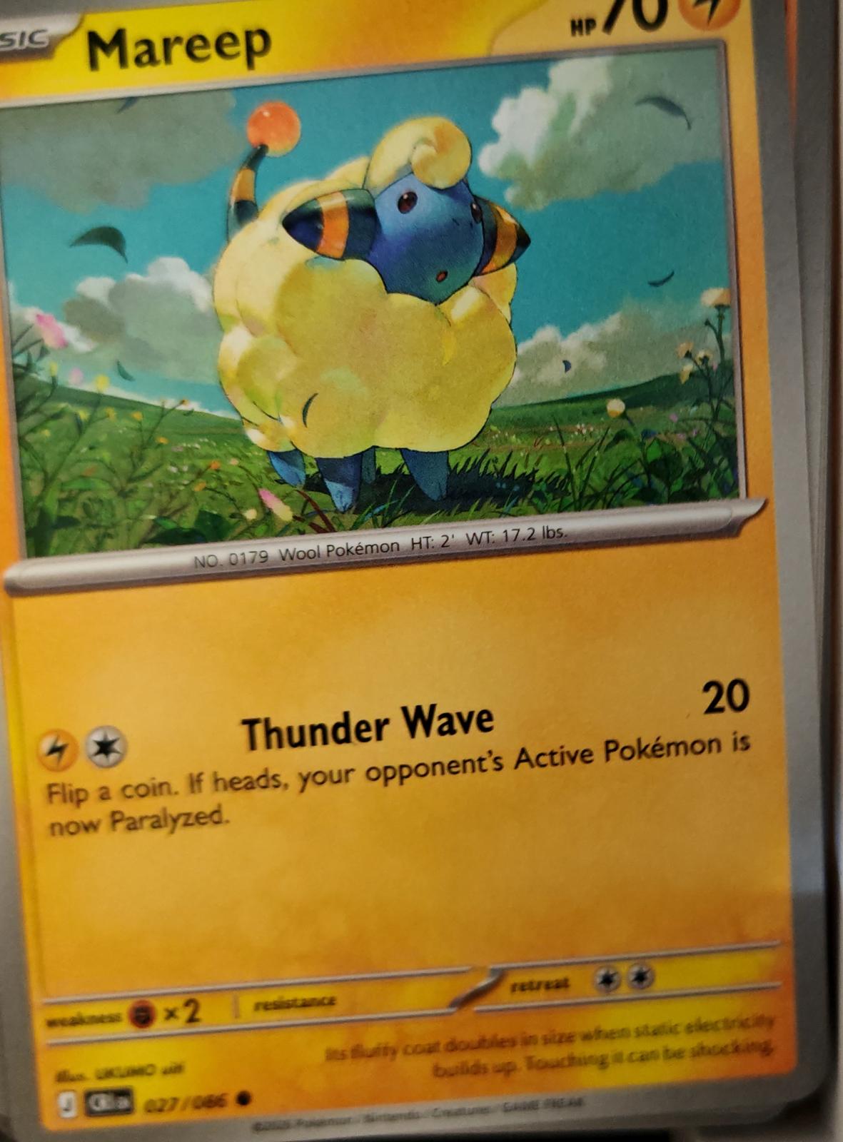 Mareep - 027/086 - - CHAOS RISING - Pokemon - Common | AA23-87