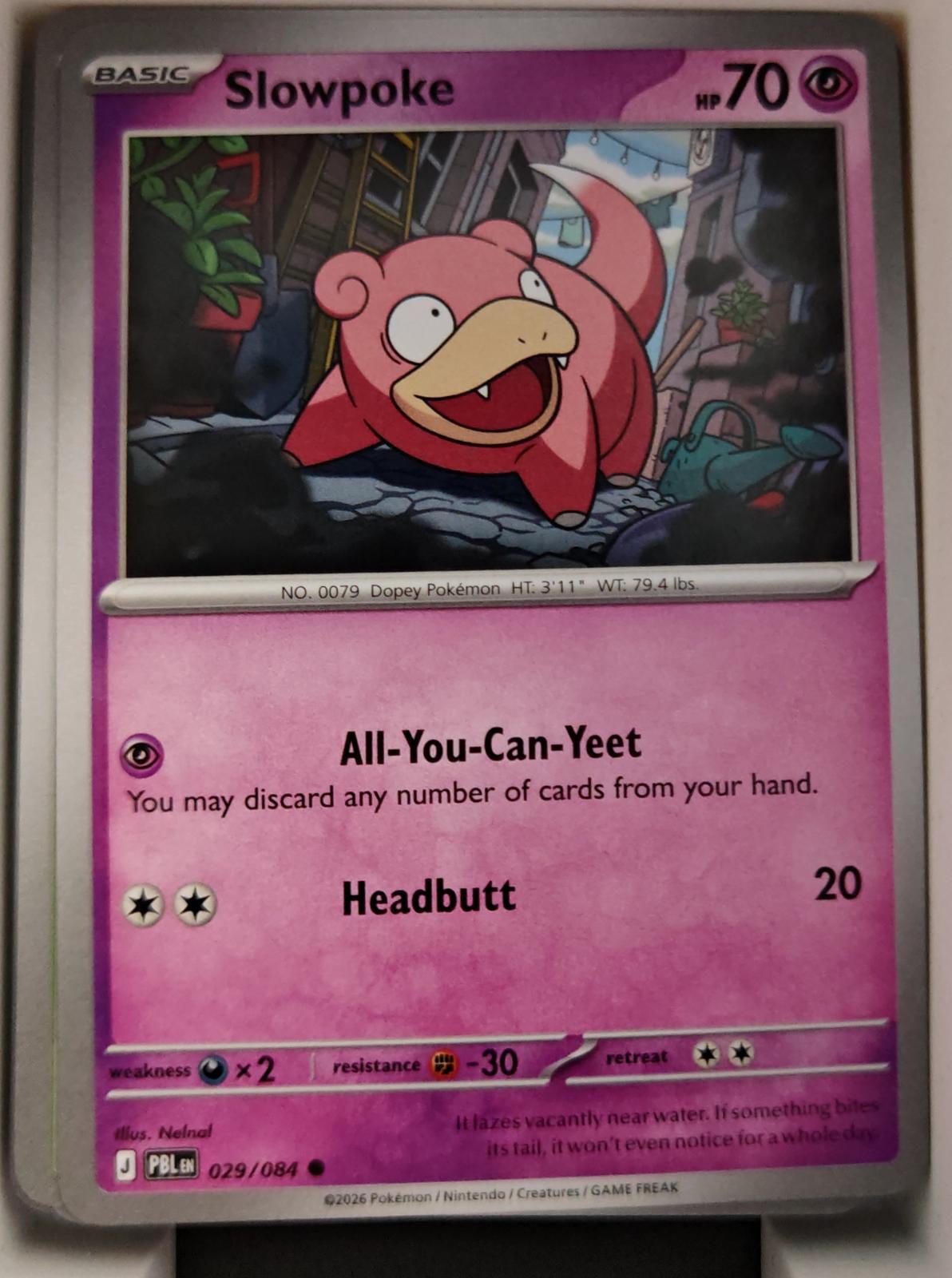 Slowpoke - 029/084 - - PITCH BLACK - Pokemon - Common | AA17-38