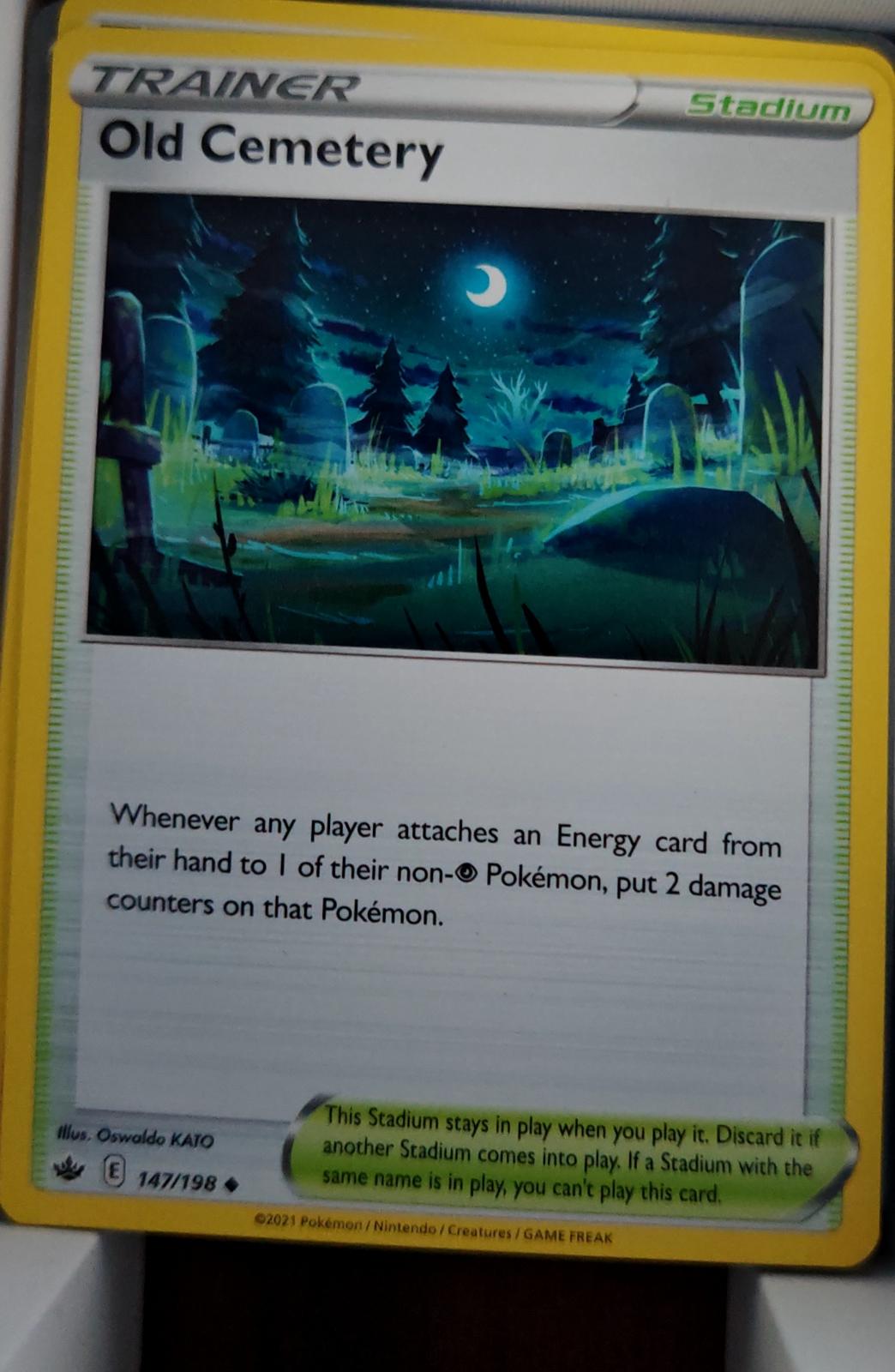 Old Cemetery - 147/198 - - CHILLING REIGN - Pokemon - Uncommon | AA59-47