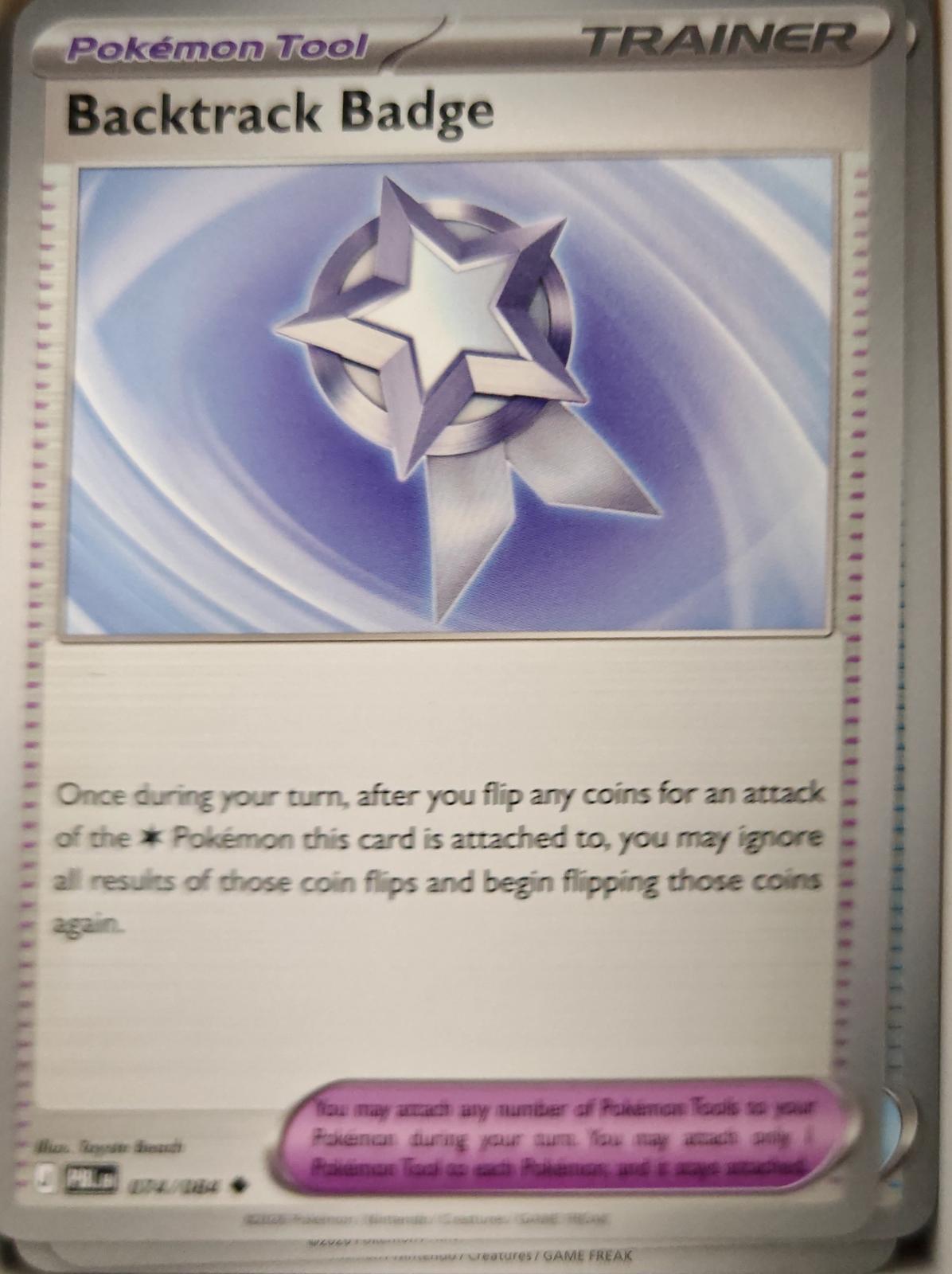 Backtrack Badge - 074/084 - - PITCH BLACK - Pokemon - Uncommon | AA15-97