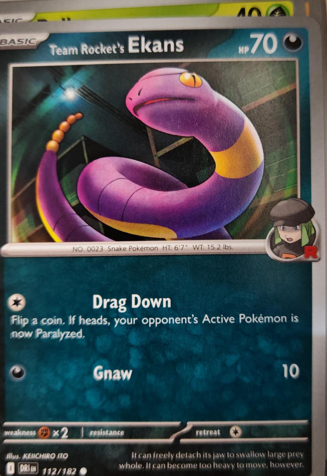 Team Rocket's Ekans - 112/182 - - DESTINED RIVALS - Pokemon - Common | AA10-50